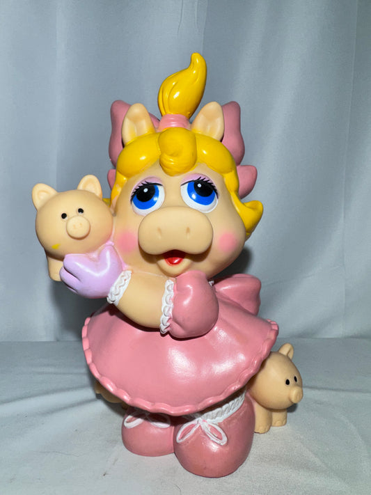 Vintage 1989 Miss Piggy Piggy Bank – ILLCO Toys / Jim Henson Muppet Character