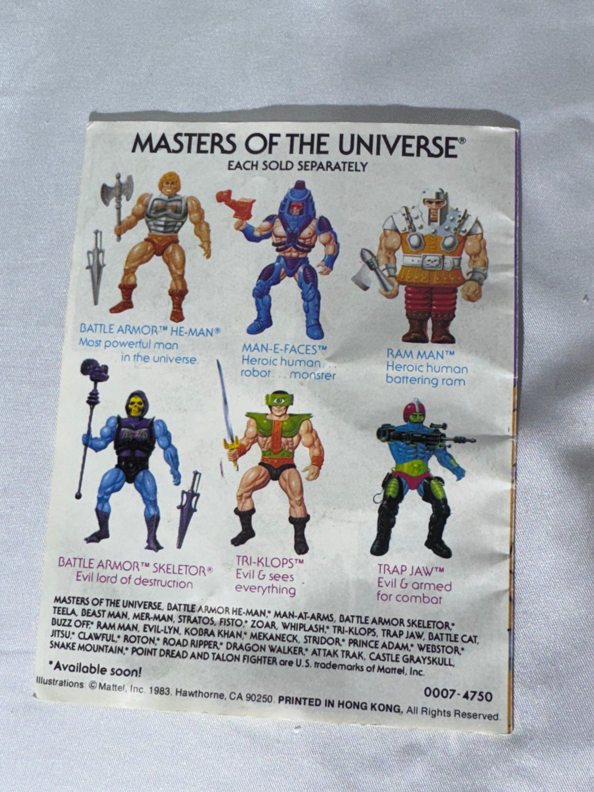 Vintage 1980s Mattel Masters of the Universe Prince Adam Action Figure with Original Mini-Comic