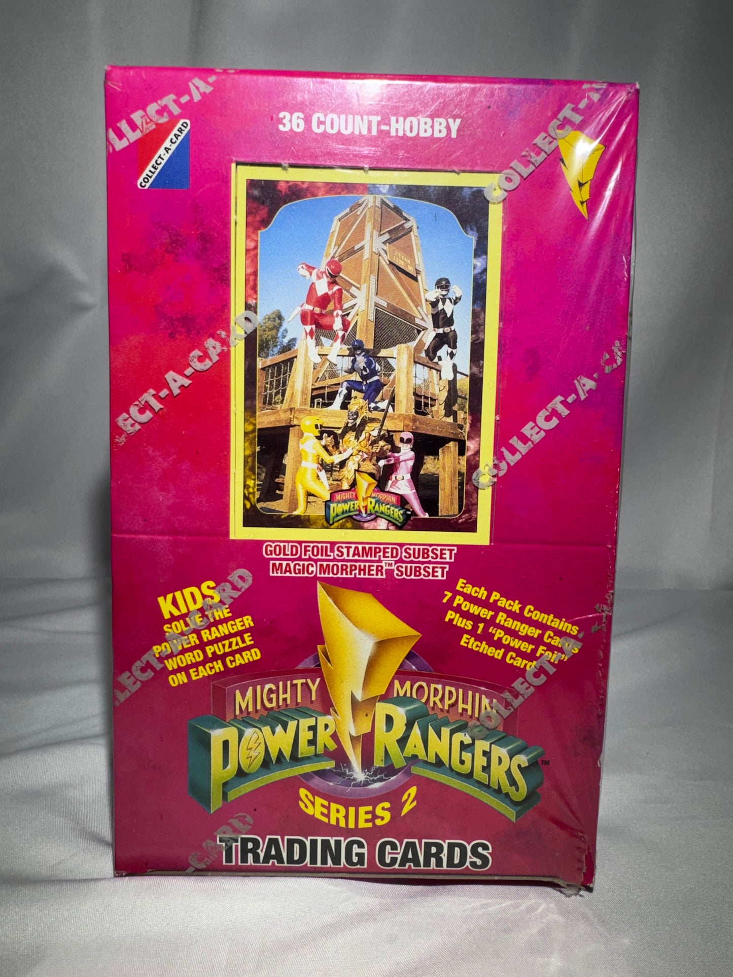 1994 Collect-A-Card Mighty Morphin Power Rangers Series 2 Hobby Box – Factory Sealed