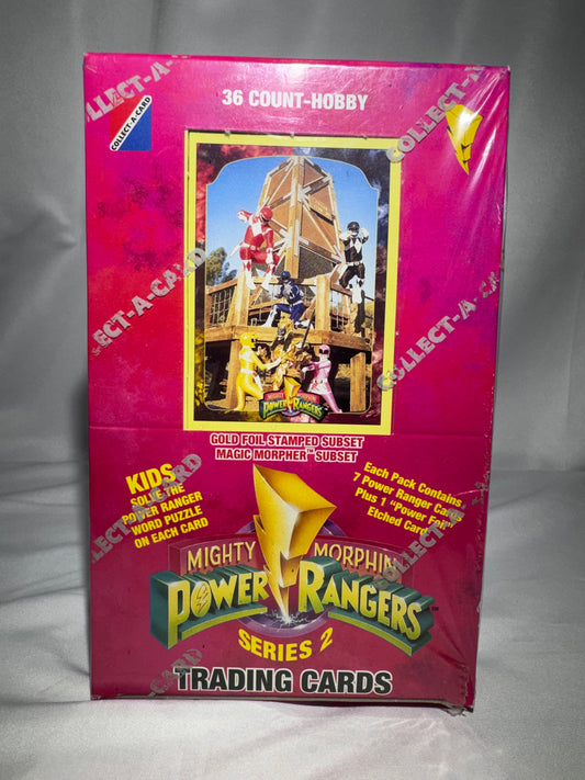 1994 Collect-A-Card Mighty Morphin Power Rangers Series 2 Hobby Box – Factory Sealed