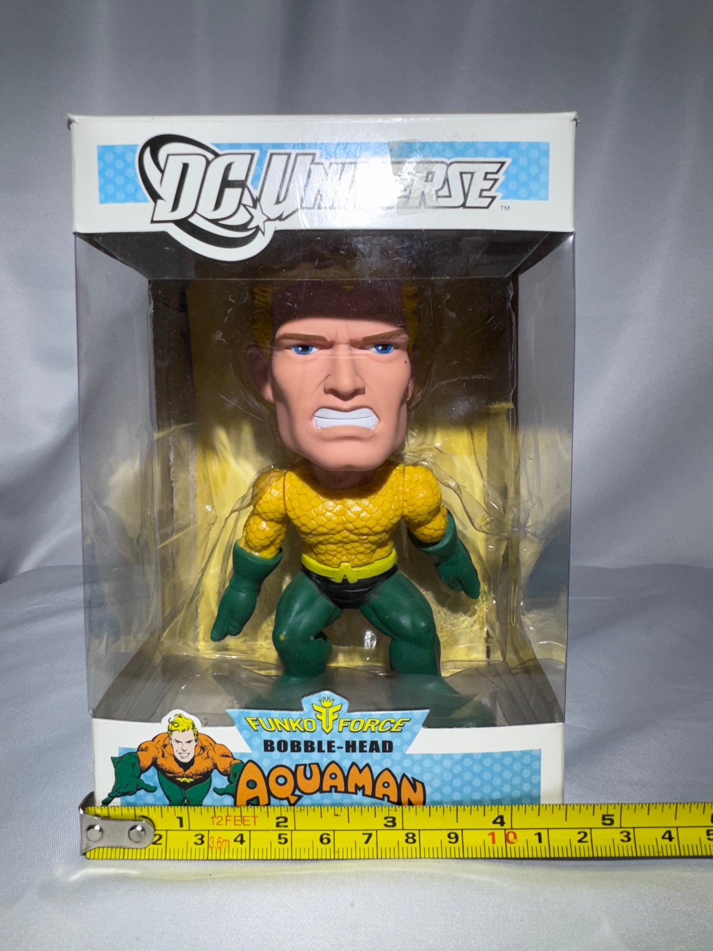 Vintage Funko Force DC Universe Aquaman Bobble-Head – 2010 – Original Box