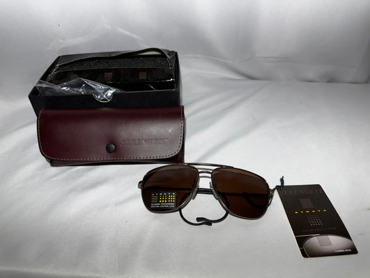 Vintage Serengeti Strata Sunglasses Corning Optics Mineral Glass Lens full box set