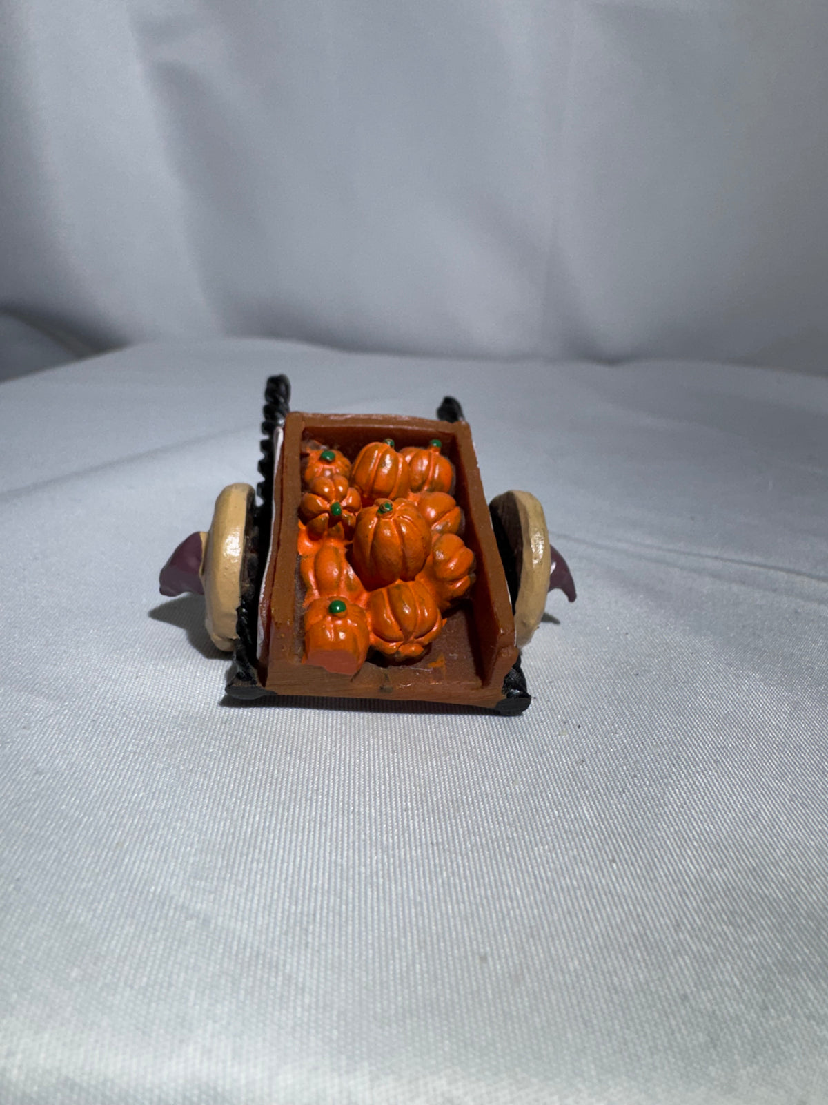 Lemax Sugar N’ Spice Pumpkin Wagon #52123 — Vintage 2005 Halloween Village accessory