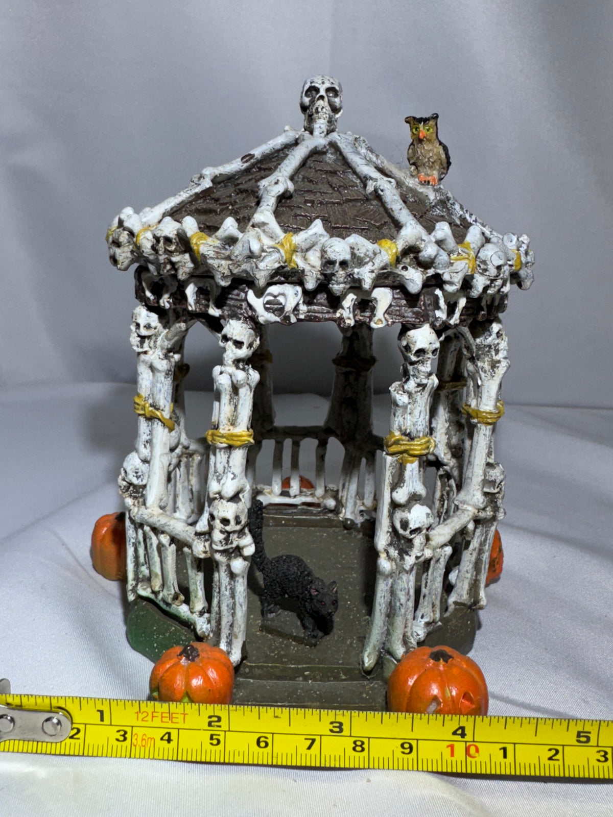 Lemax Spooky Town Skeleton Gazebo #73609 — Retired 2007 Halloween Village