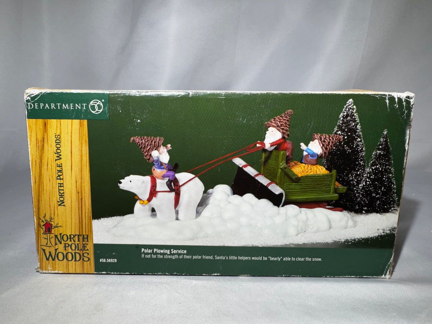 Department 56 North Pole Woods Polar Plowing Service #56.56929 Retired