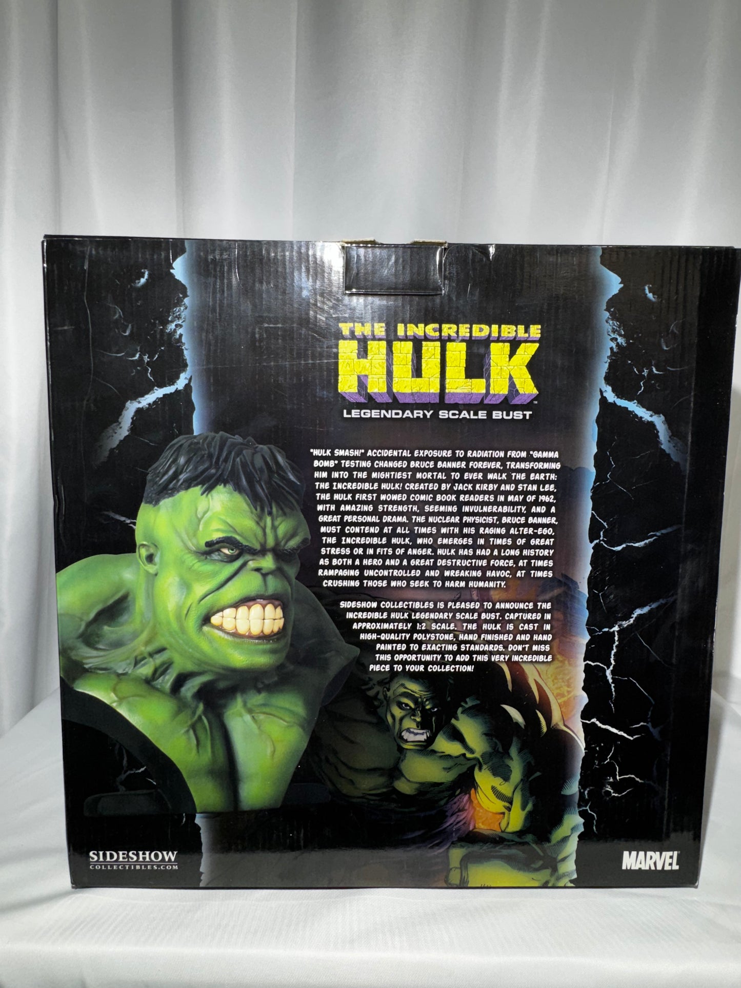 Sideshow Collectibles Legendary Scale Hulk Bust #230/400 Marvel Statue w/ Box 10.5”
