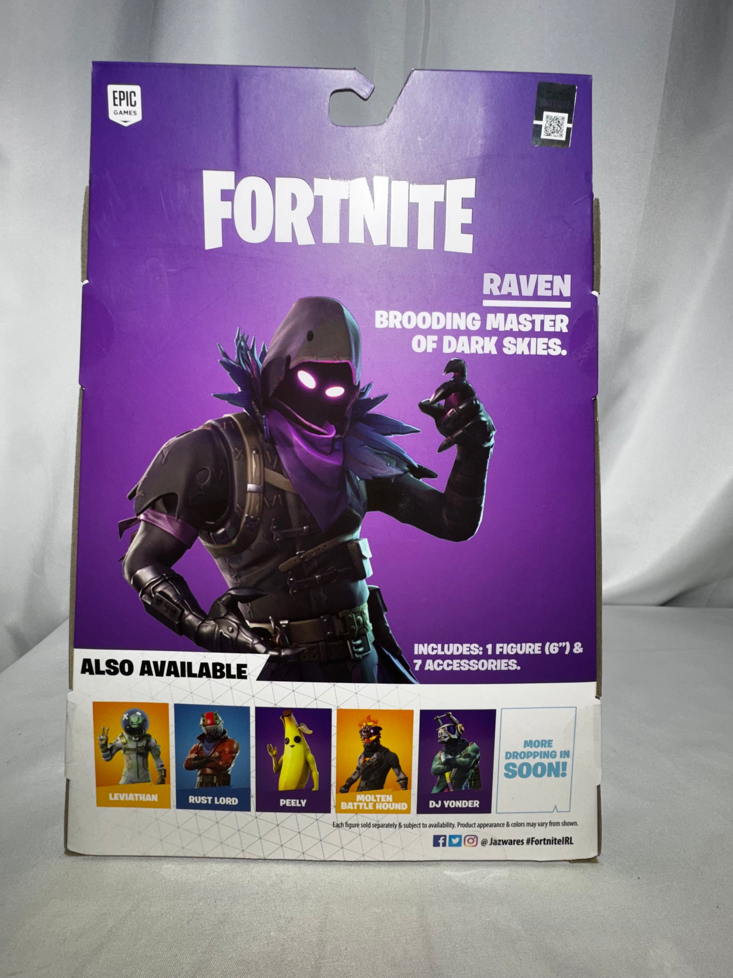 Fortnite Raven Legendary Series Action Figure 2019 Epic Games 38 Articulation 8 Pc NIB