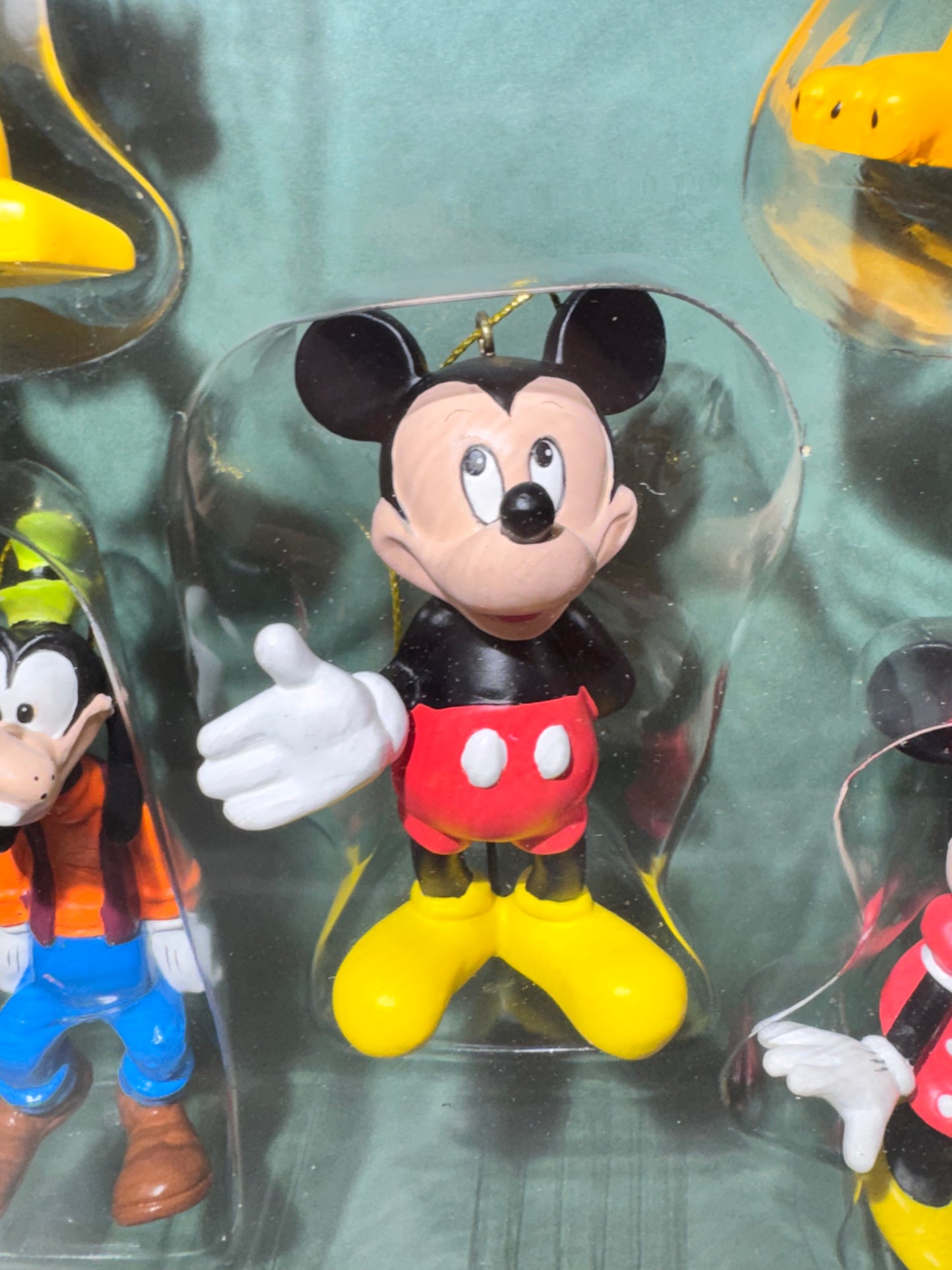 Disney Mickey & Friends Storybook Ornament Set 5 Pc Mickey Minnie Goofy