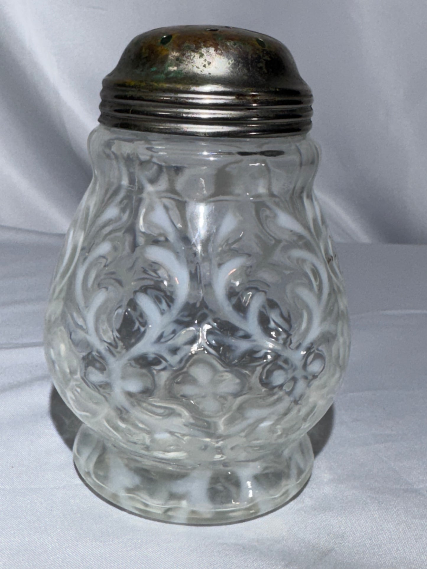 Antique H. Northwood & Co. Spanish Lace Opalescent Glass Sugar Shaker – Victorian