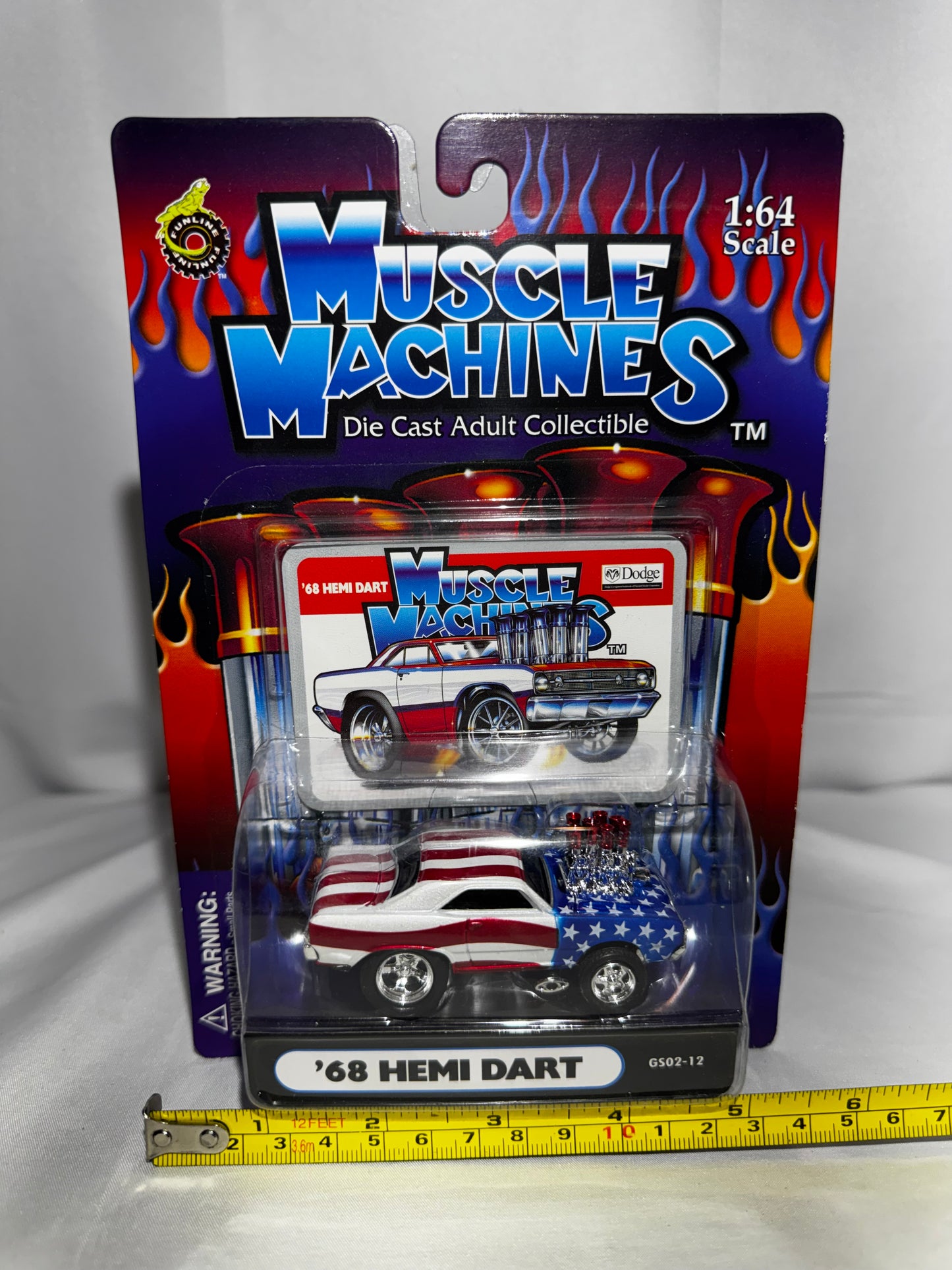 Muscle Machines 1:64 Scale ’68 Hemi Dart Diecast – GS02-12