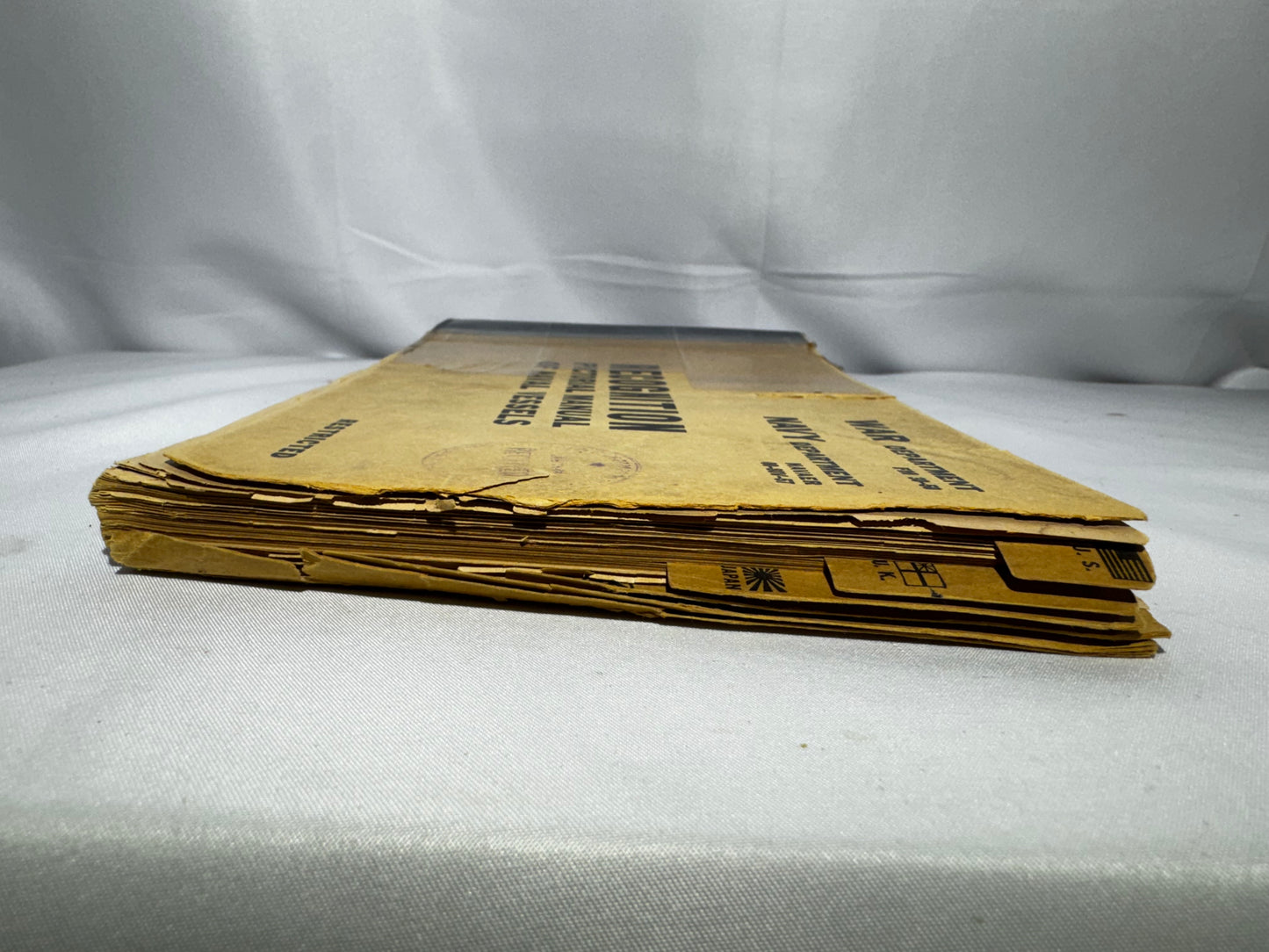 Vintage 1943 WWII Recognition Pictorial Manual of Naval Vessels War Dept Navy FM 30-50