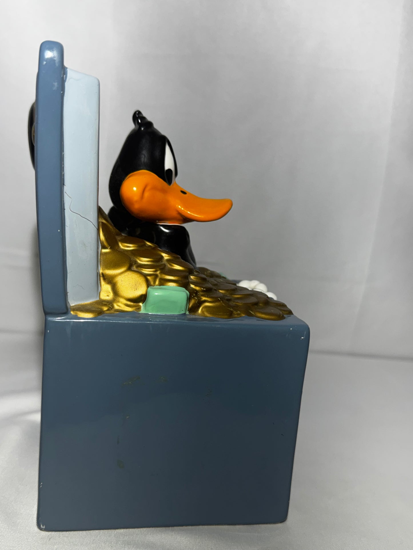 Vintage 1989 Looney Tunes Daffy Duck Safe Co Ceramic Piggy Bank Warner Bros