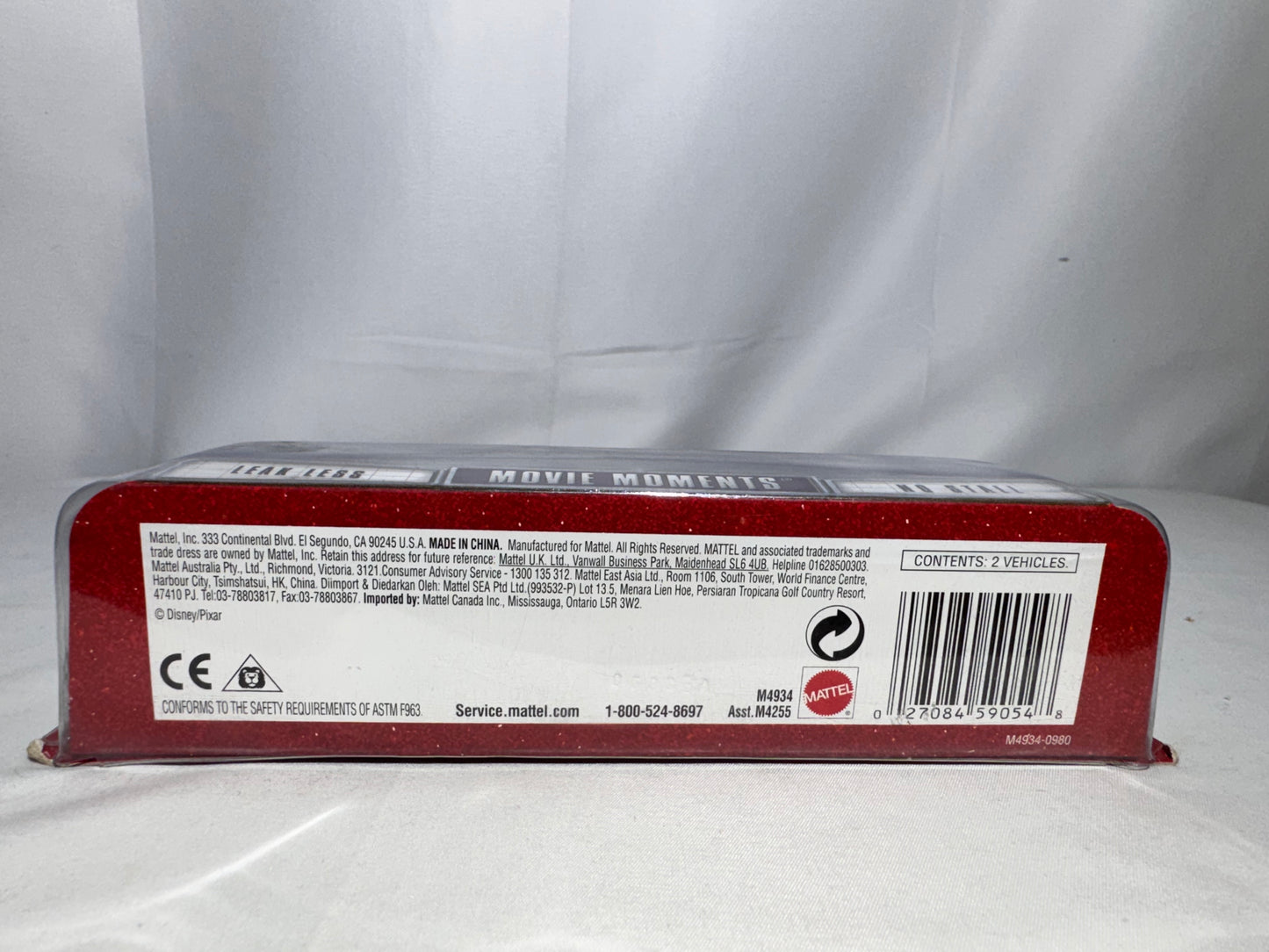 Disney Pixar Cars Movie Moments Leak Less No.52 & No Stall No.123 2-Pack Mattel World of Cars