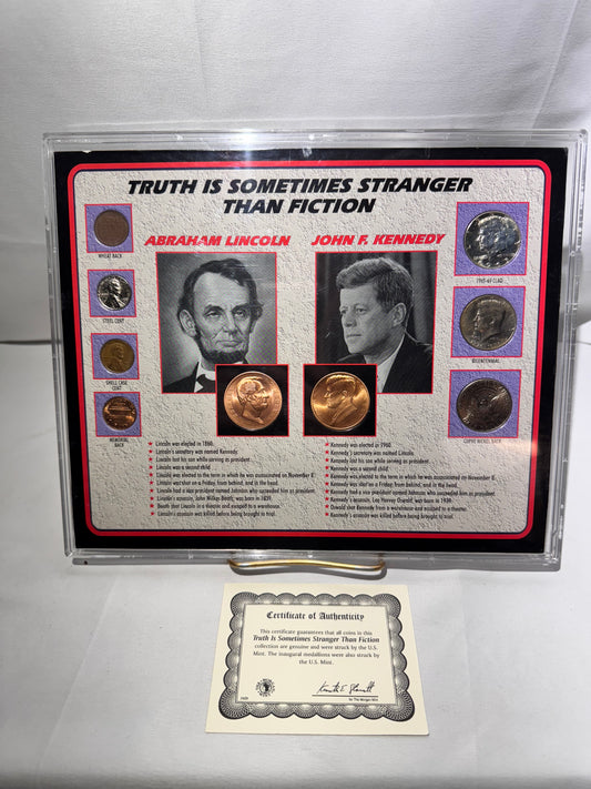 The Truth Is Sometimes Stranger Than Fiction – U.S. Mint Coin Collection with Certificate of Authenticity