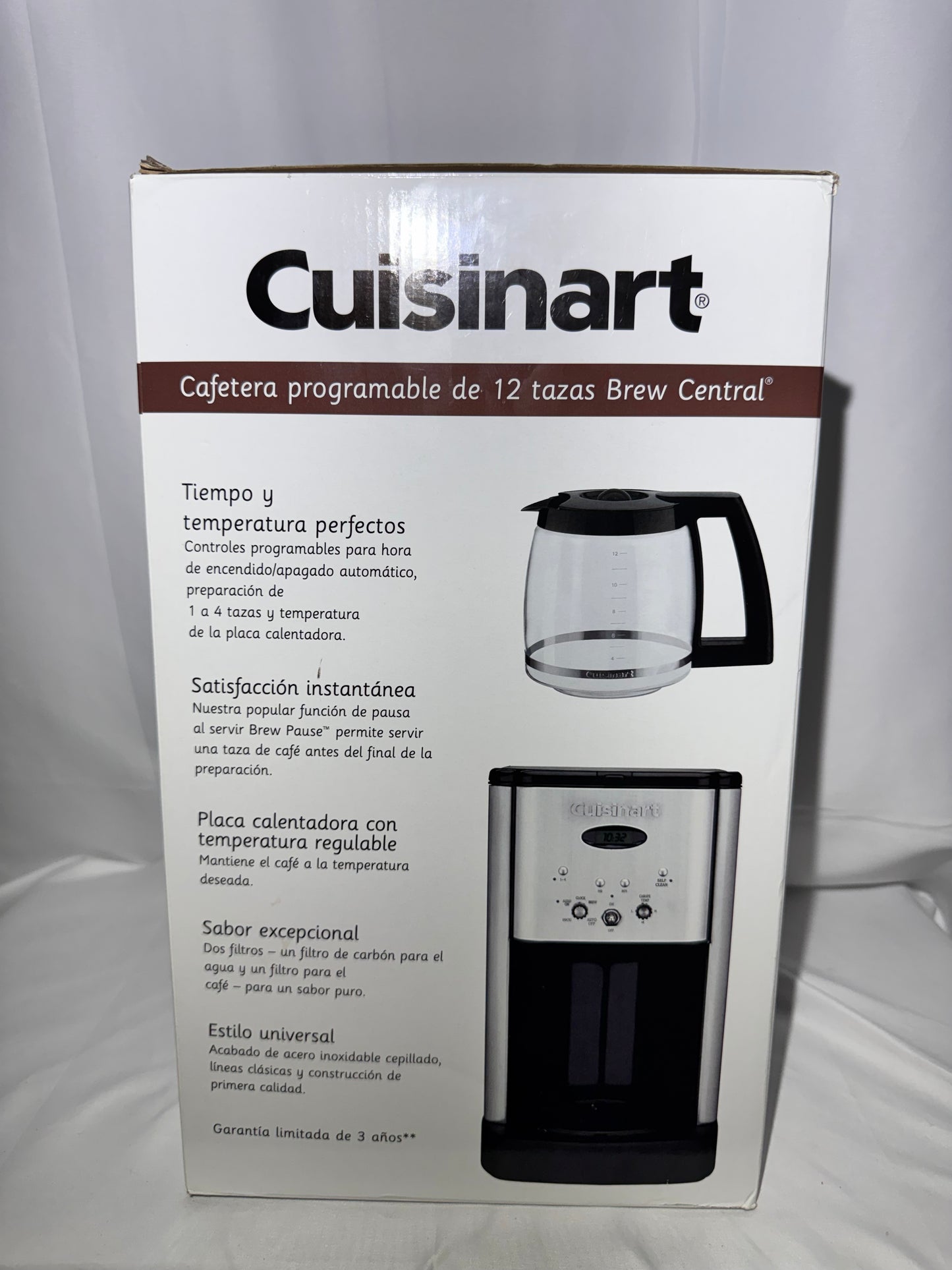 Cuisinart Brew Central 12-Cup Programmable Coffeemaker – Model DCC-1200P1