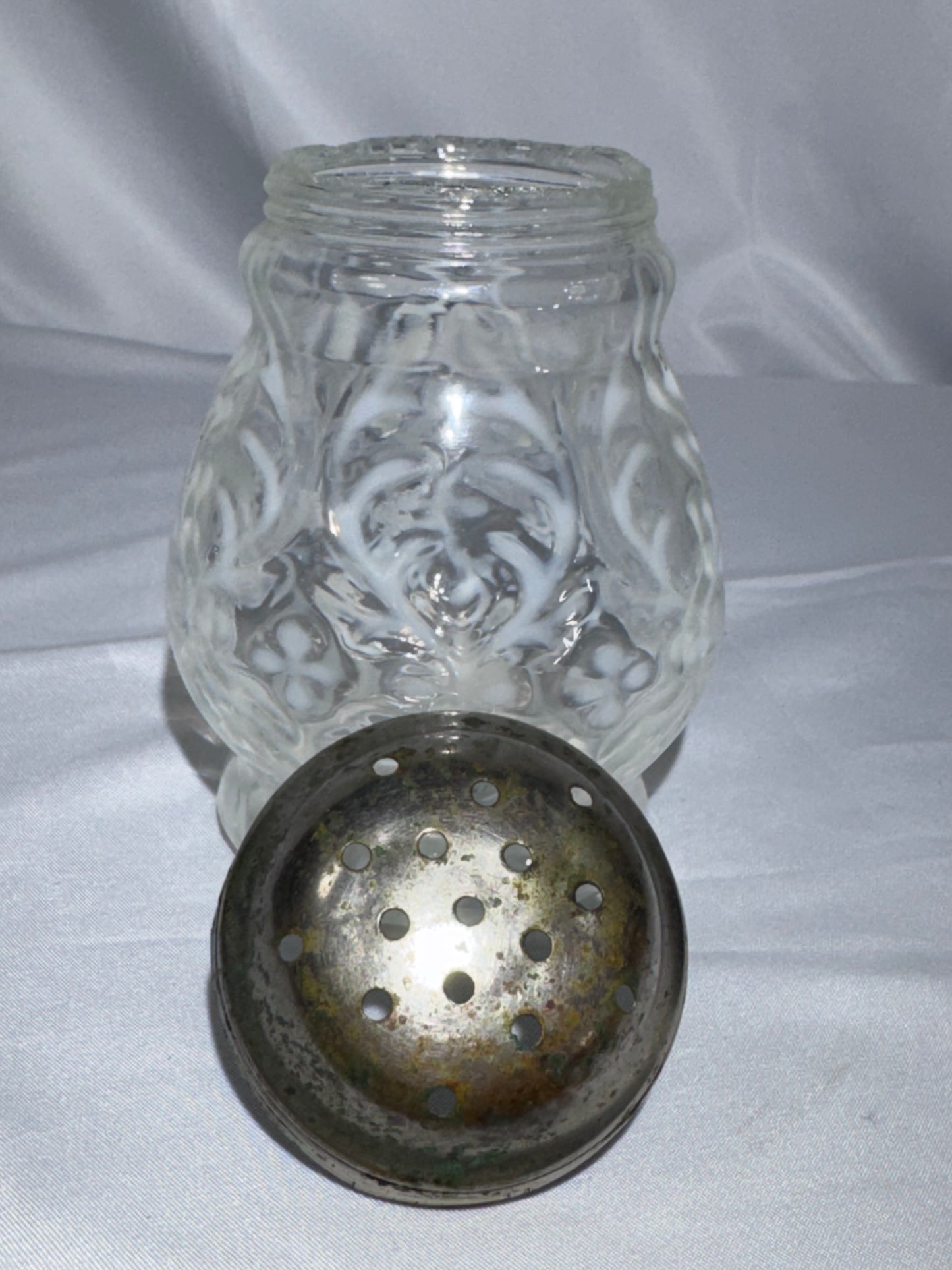 Antique H. Northwood & Co. Spanish Lace Opalescent Glass Sugar Shaker – Victorian