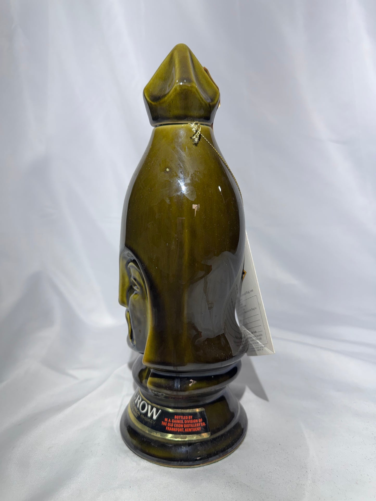 1969 Old Crow Kentucky  Bourbon Chessmen Ceramic Decanters – Set of 6 with Original Case-empty