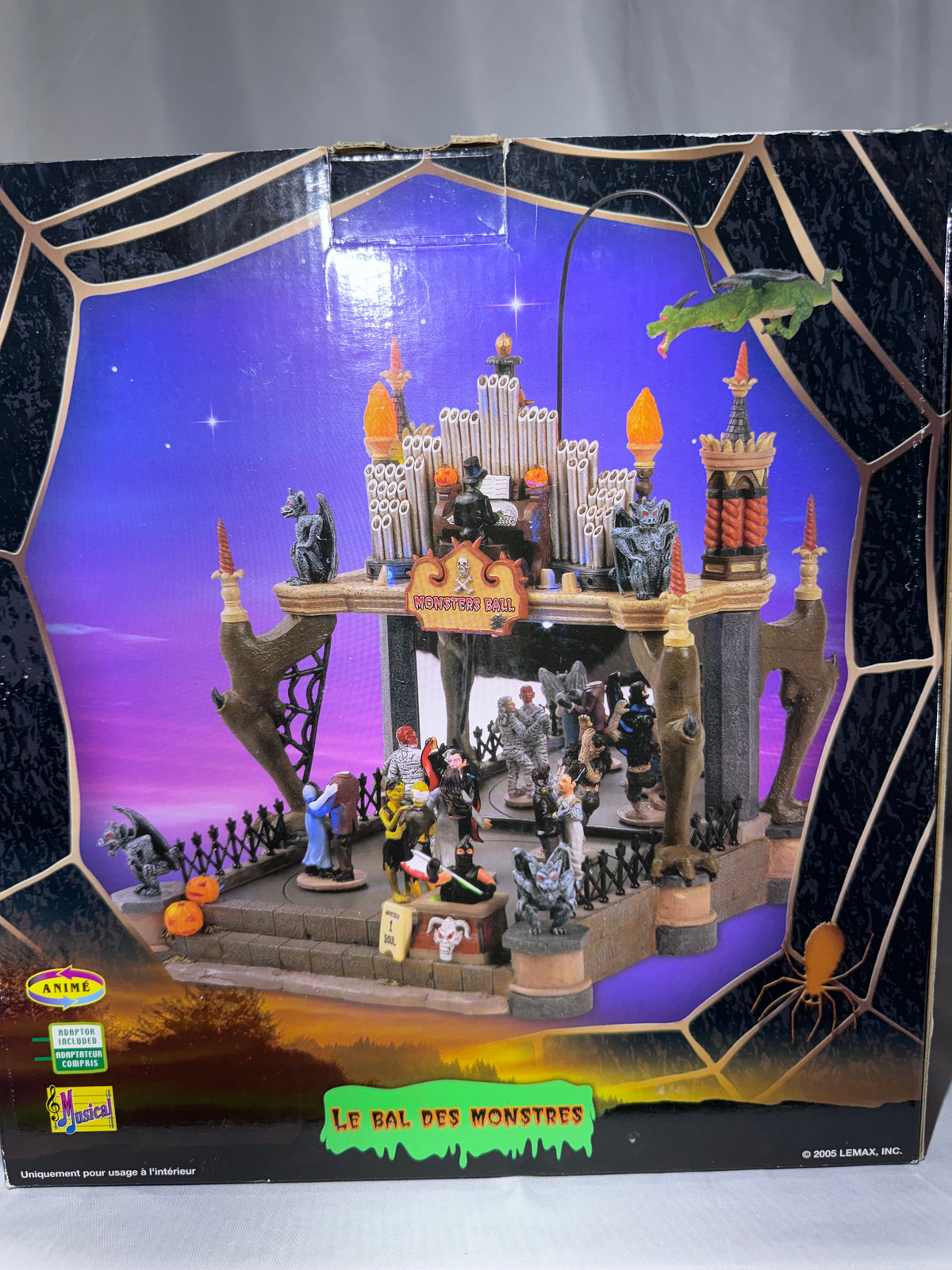 Retired Lemax Spooky Town Monsters Ball #54302 – 2005 – Complete & Tested!