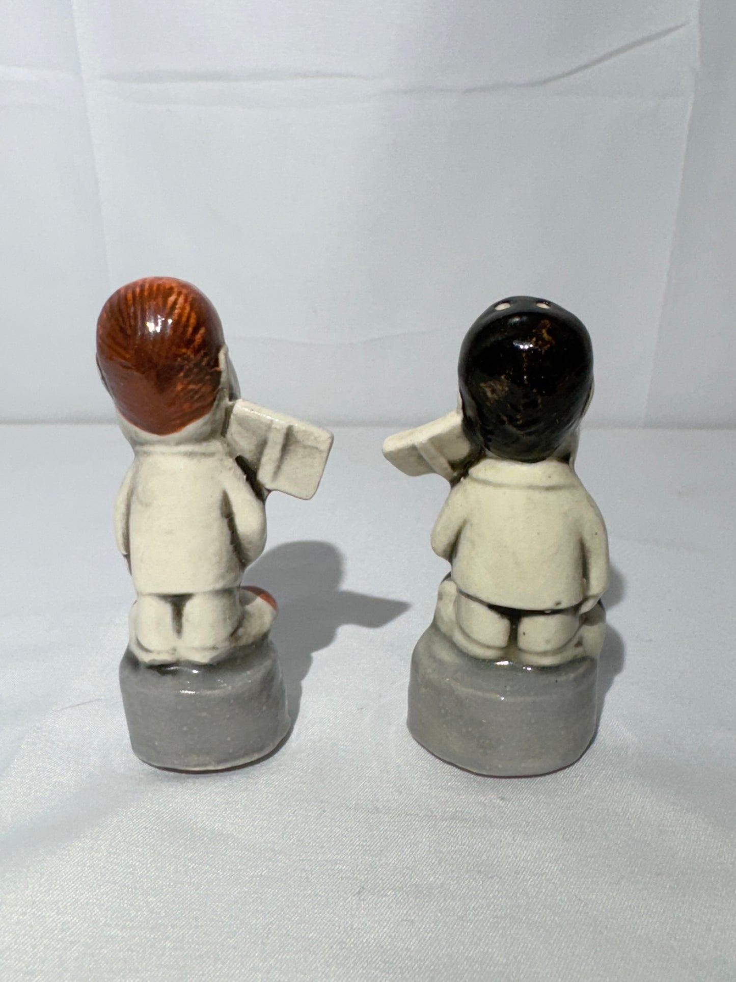 Vintage Lewis’s Psycho Ceramics Salt & Pepper Shakers – Richard Nixon & Spiro Agnew – 1960s – Rare Political Collectible