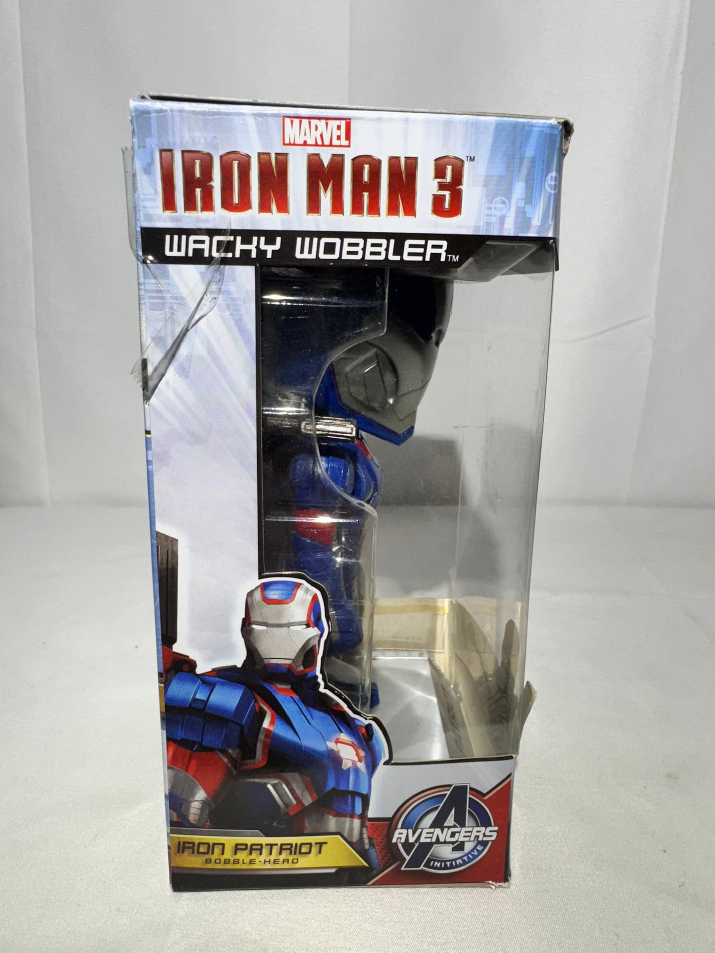 Marvel Iron Man 3 – Iron Patriot Wacky Wobbler Bobblehead (2013) – Original Box