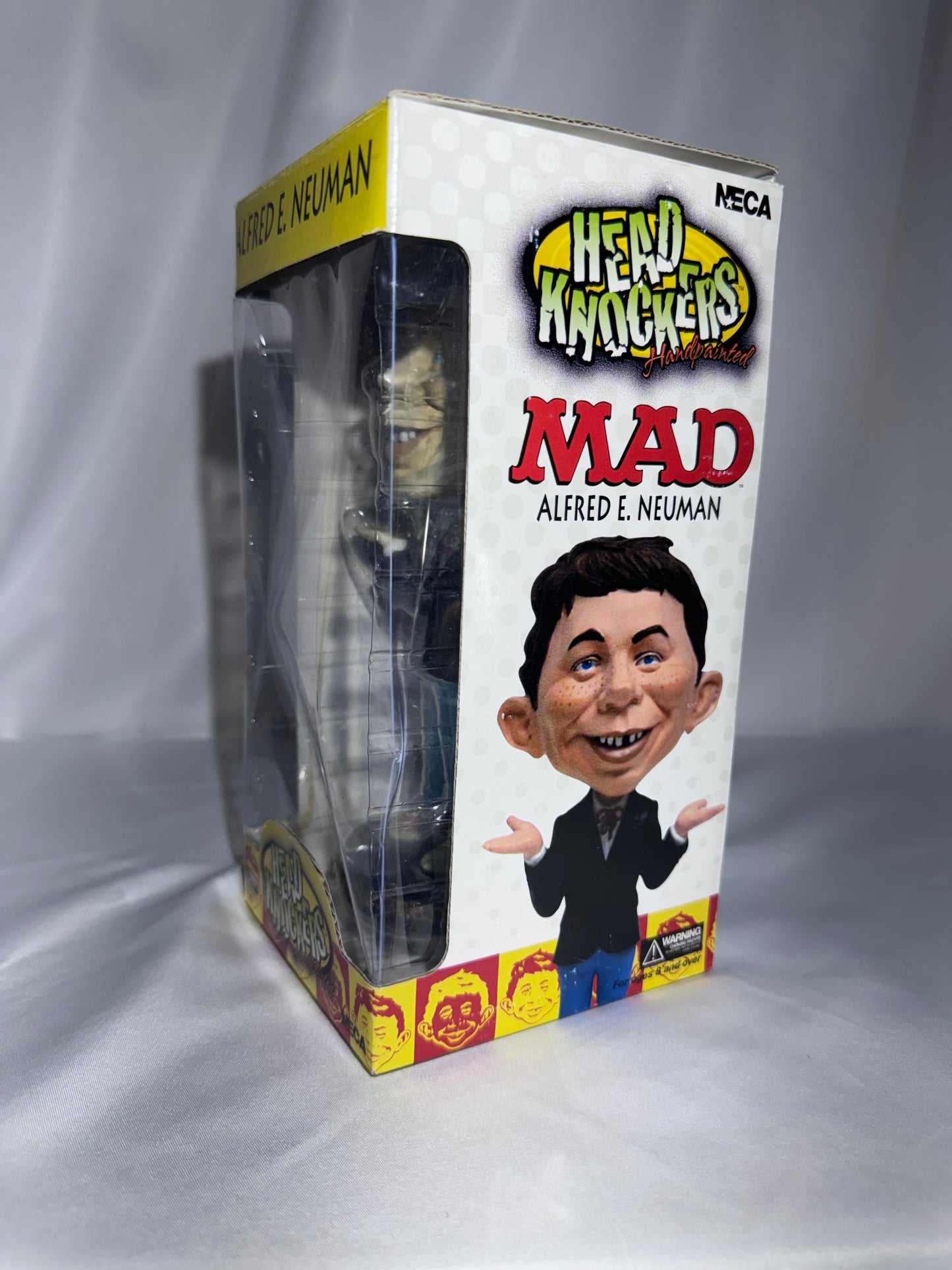 NECA MAD Magazine Alfred E. Neuman Head Knocker Bobblehead – Original Box