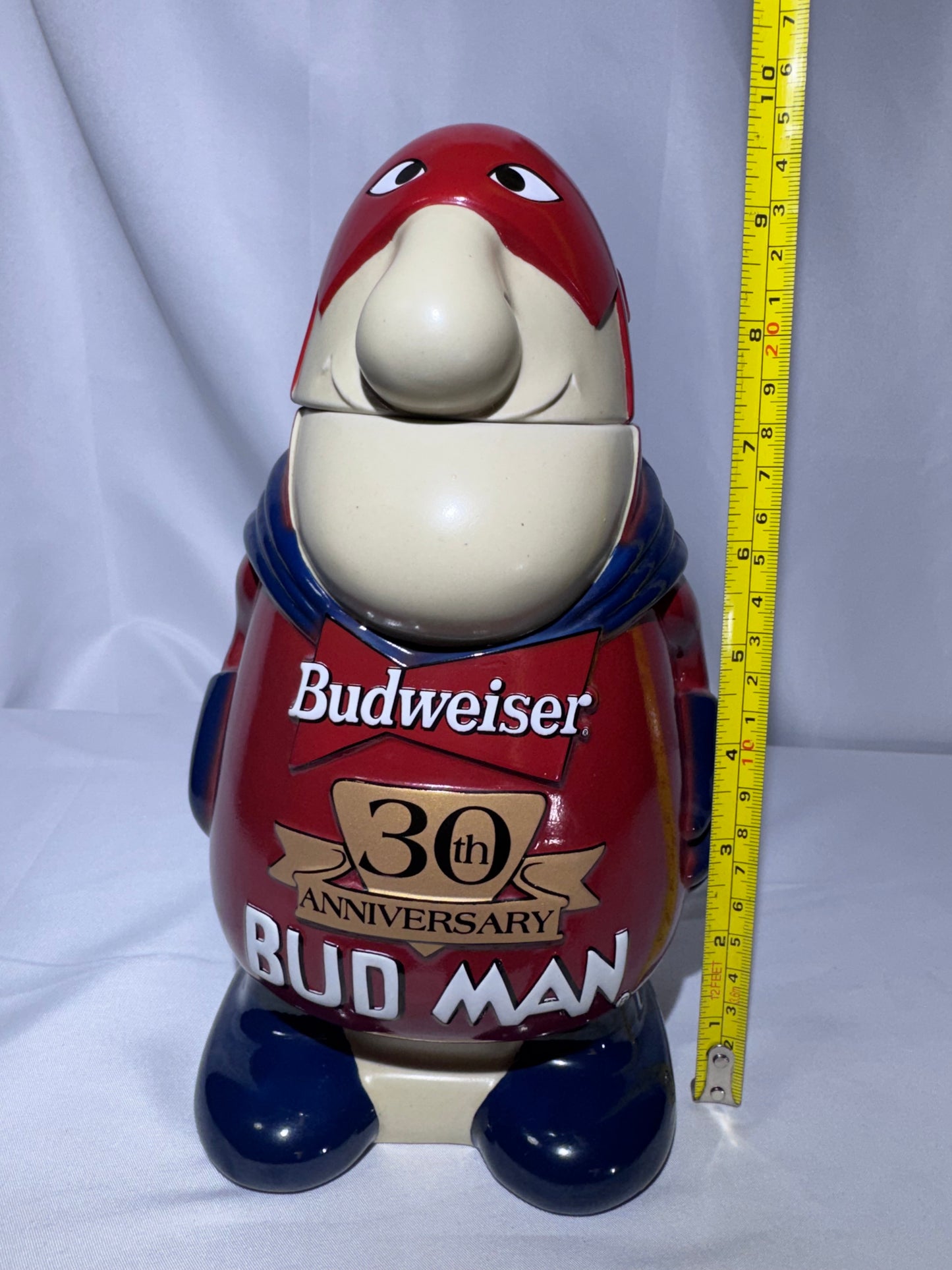 1999 Budweiser Bud Man 30th Anniversary Stein CS401 – 1999 – Original Box