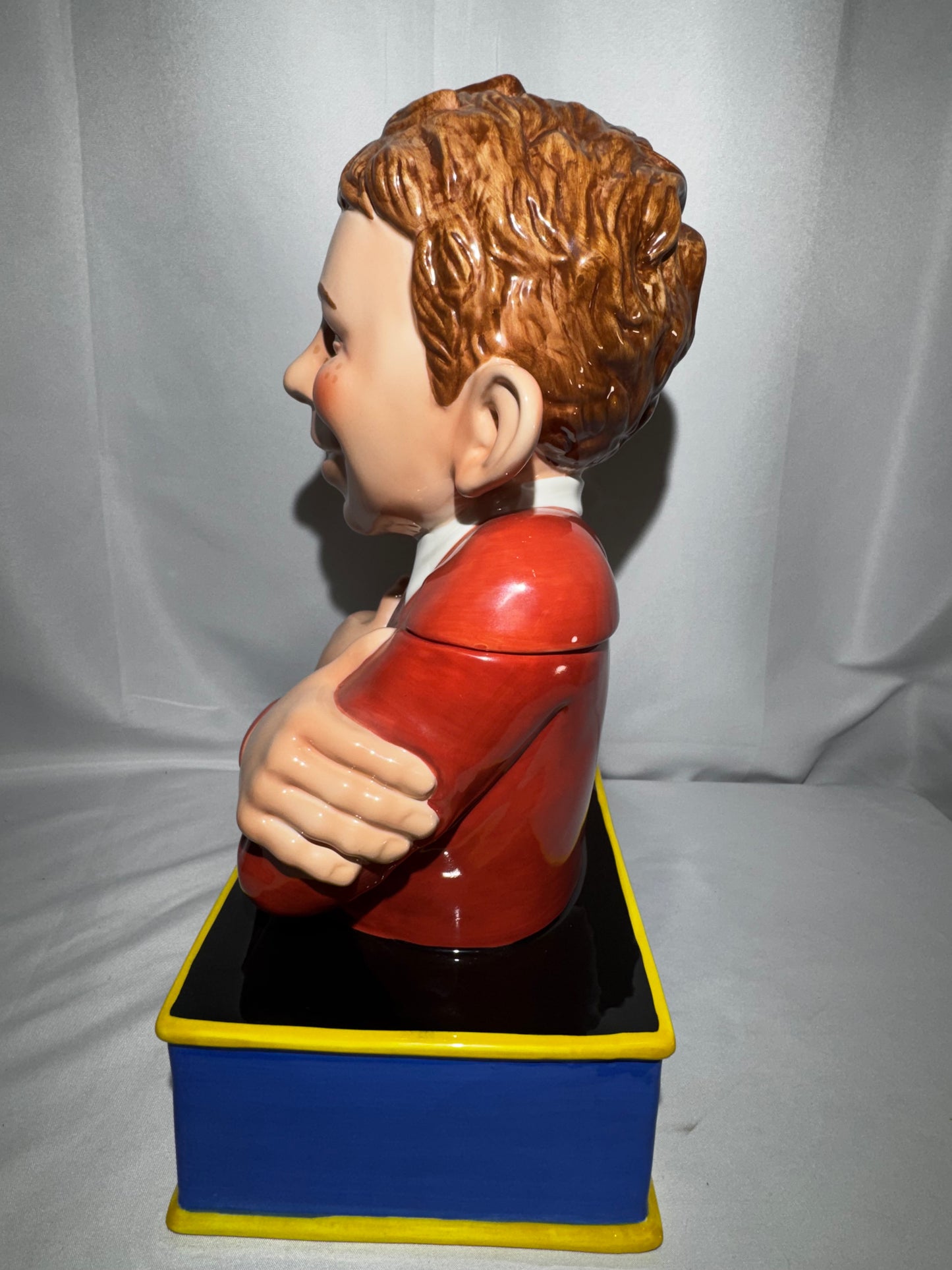Vintage 2000 Clay Art MAD Magazine Alfred E. Neuman What Me Worry? Cookie Jar w/ Box