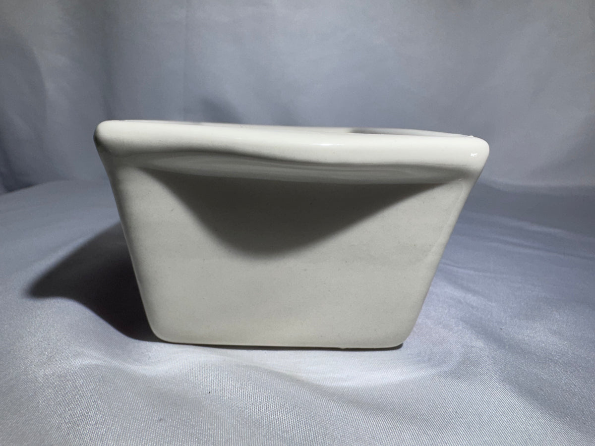 Century Seasons Greetings Christmas Snowman Ceramic Mini Loaf Baking Pan Holiday