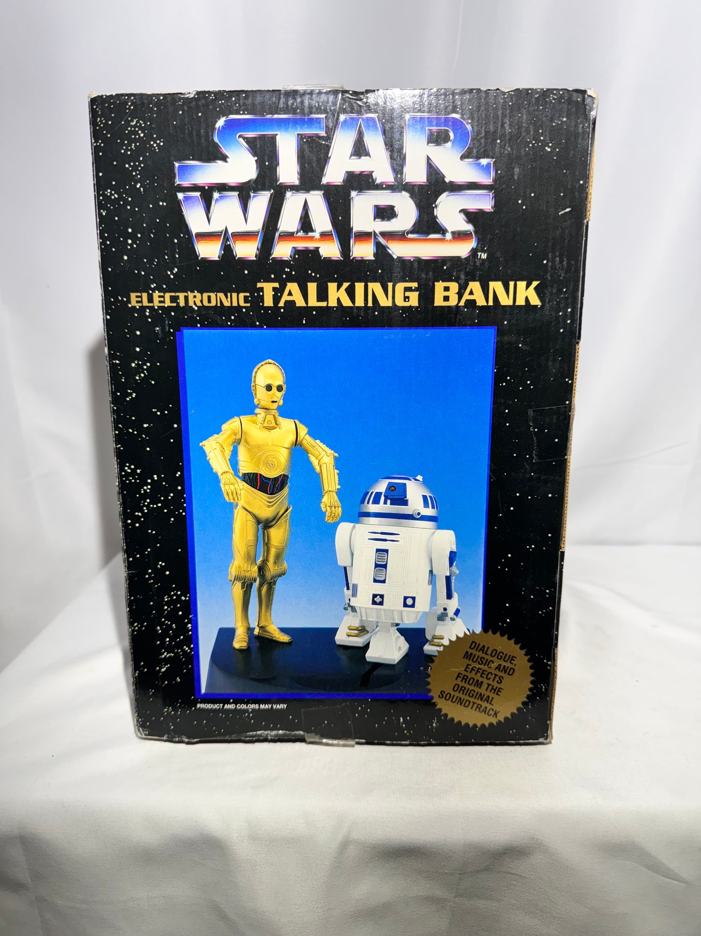 Vintage 1995 Star Wars C-3PO & R2-D2 Electronic Talking Coin Bank – Thinkway Toys – POTF