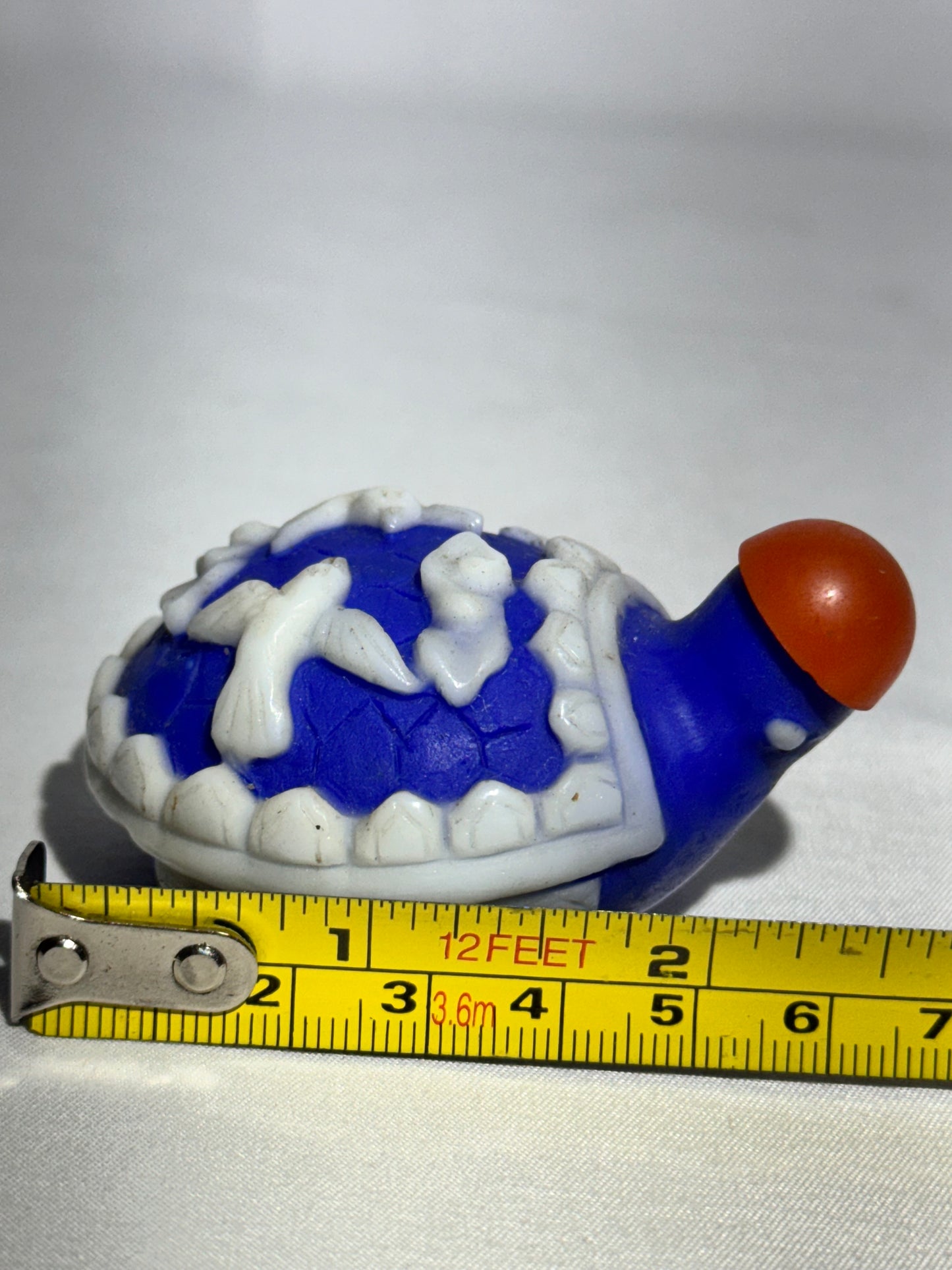 Antique stone carved Turtle Snuff Bottle – Hand-Carved Doves & Floral Motif