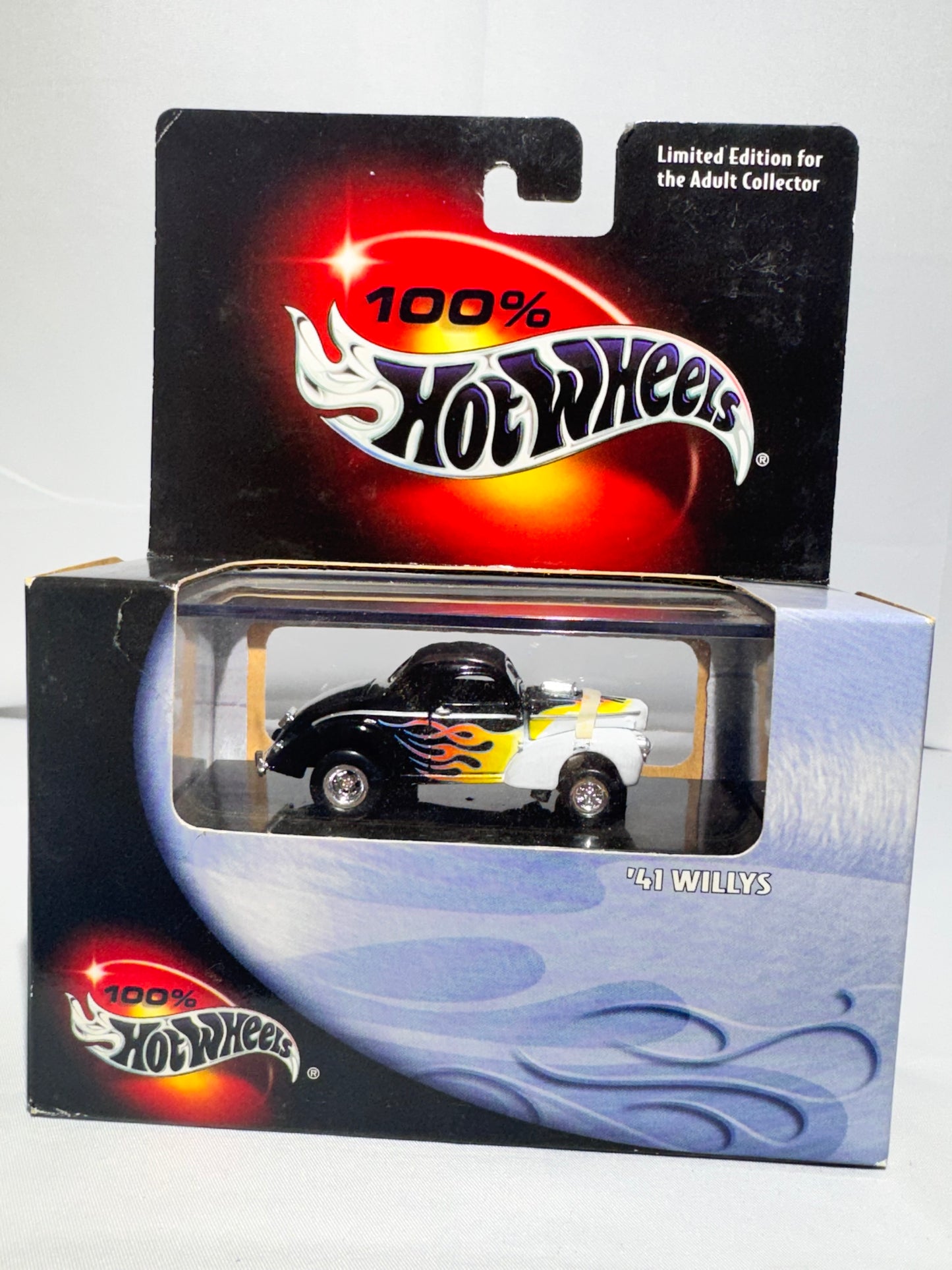 Hot Wheels 1941 Willys – Black & White with Flames Limited Edition Diecast (Mattel)