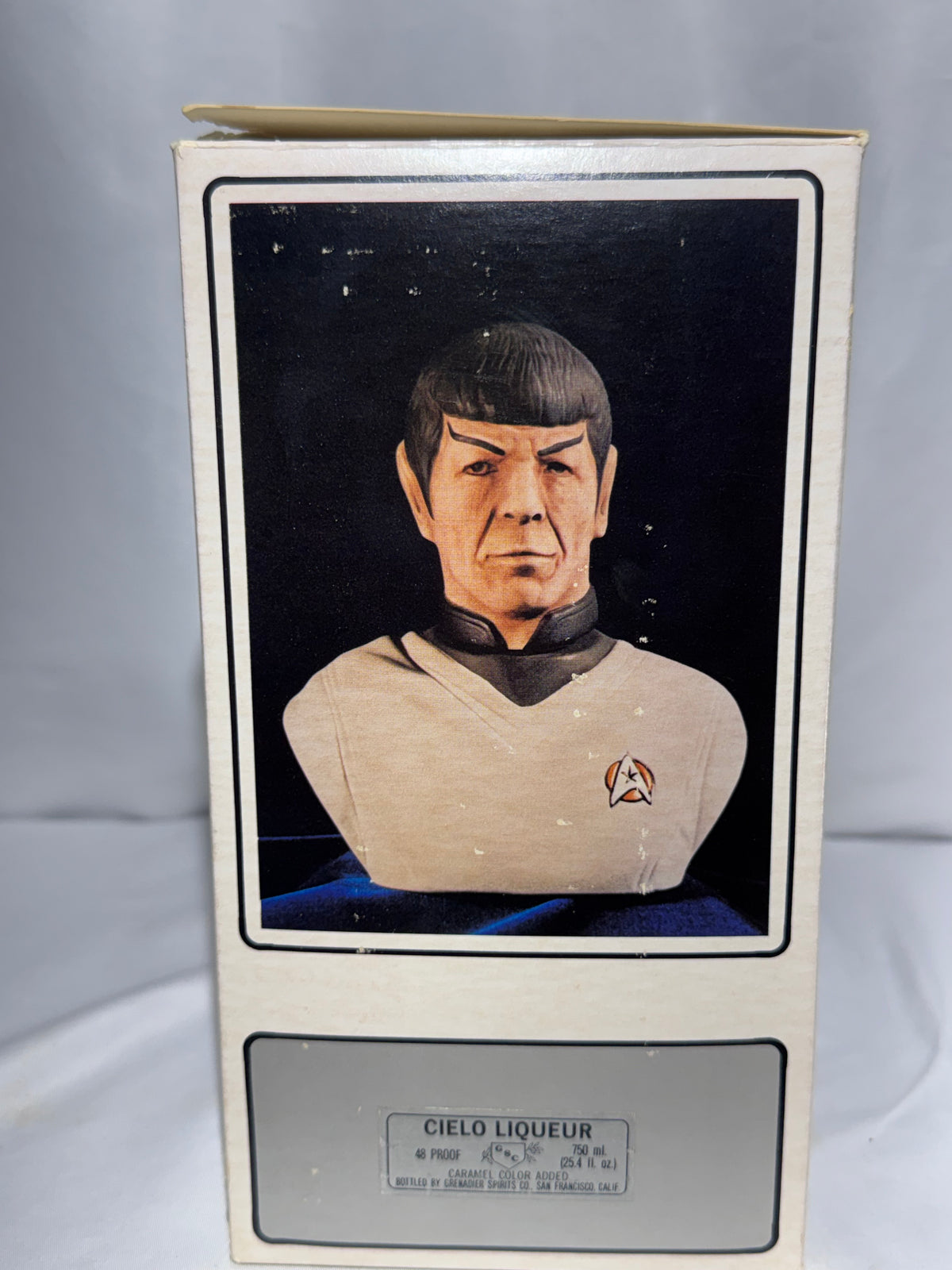 1979 Star Trek Mr. Spock Ceramic Liquor Decanter – Grenadier Spirits – Original Box
