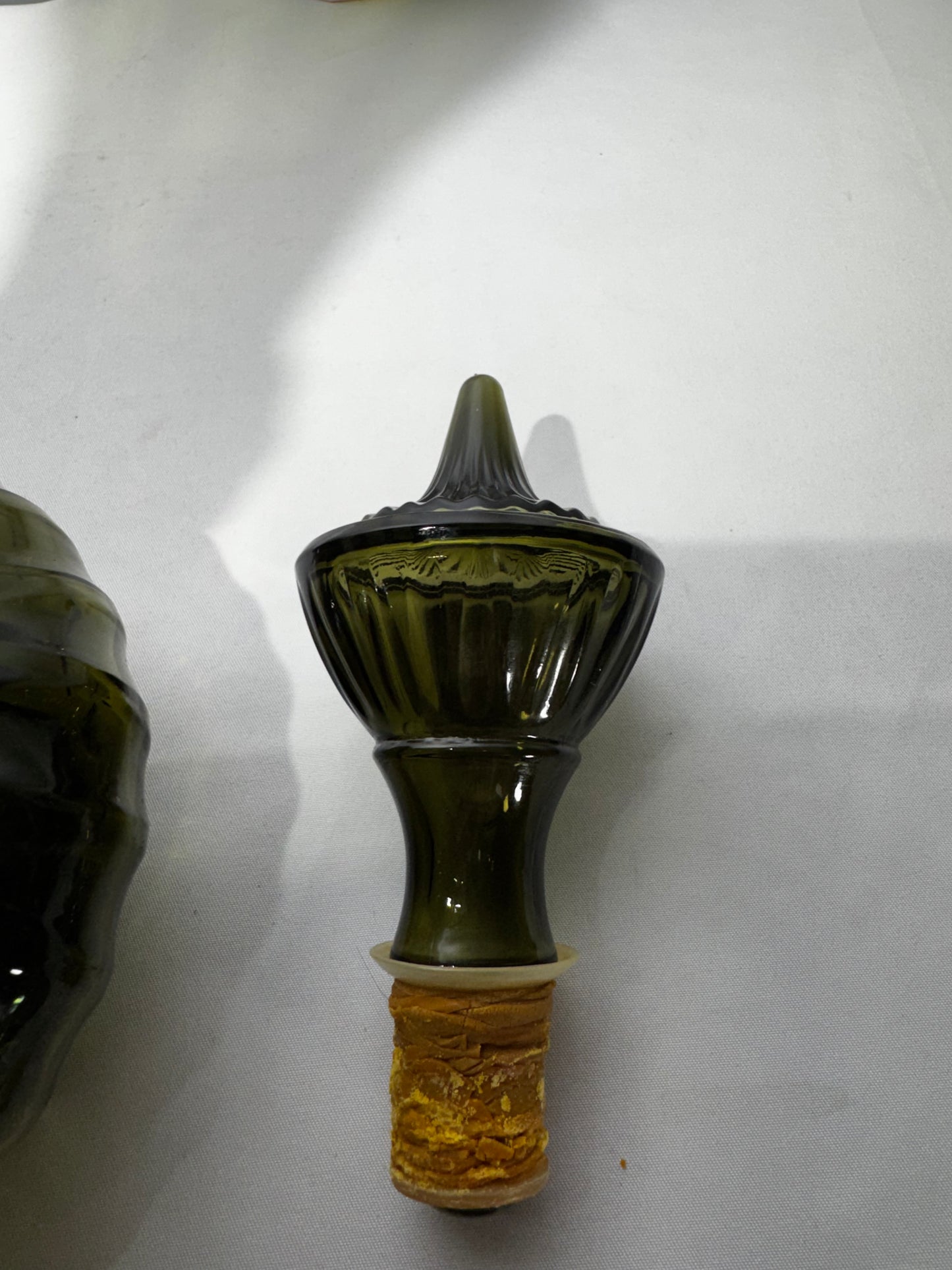 Vintage 1964 Jim Beam Smoky Green “I Dream of Jeannie” Genie Decanter – Christmas Edition