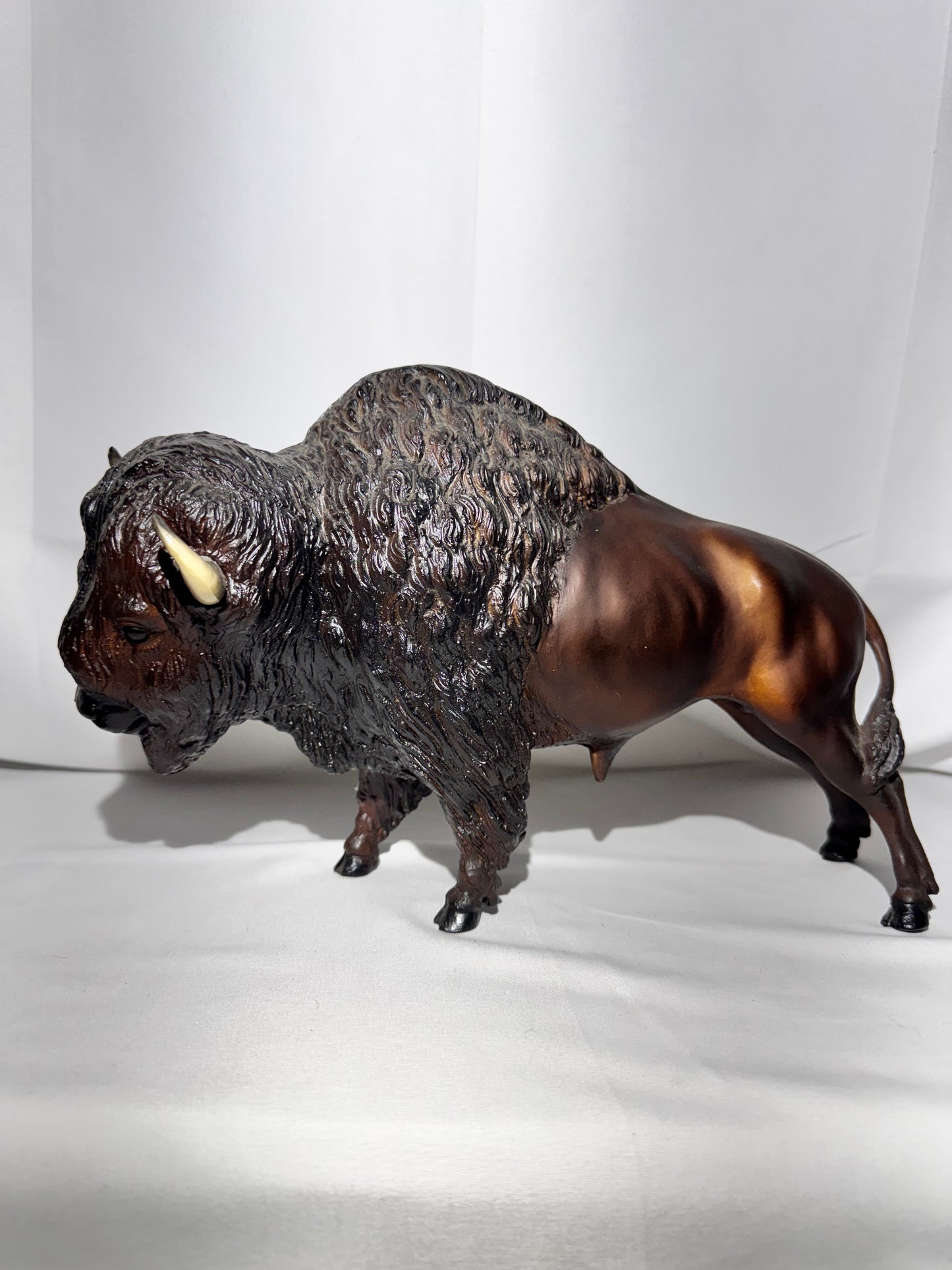 Vintage Breyer Bison Figurine – 8” Tall x 12” Long – Excellent Condition