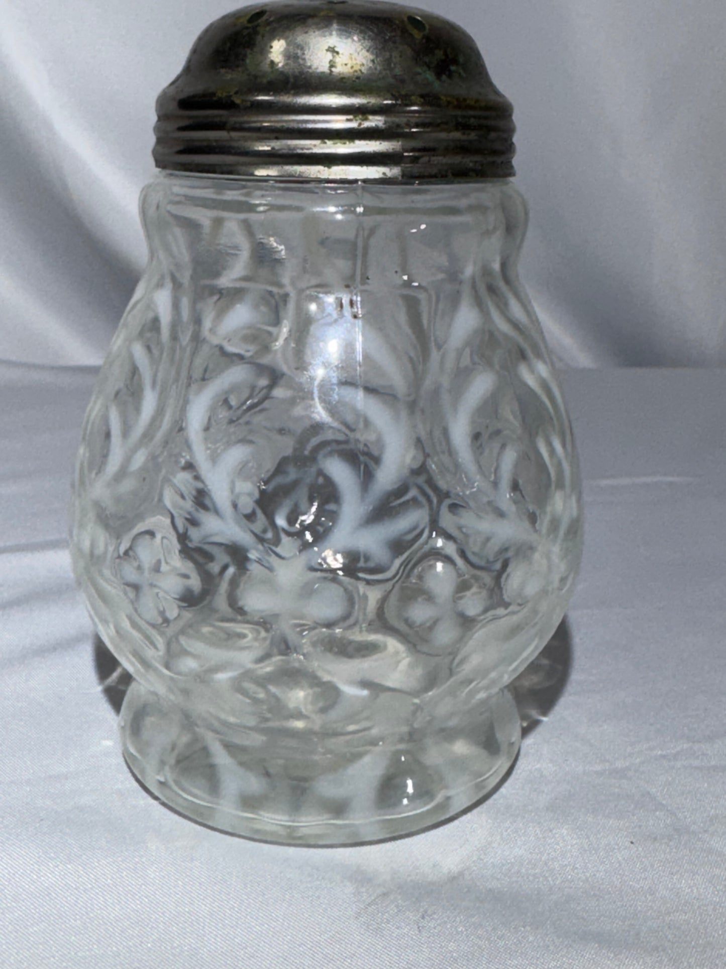Antique H. Northwood & Co. Spanish Lace Opalescent Glass Sugar Shaker – Victorian