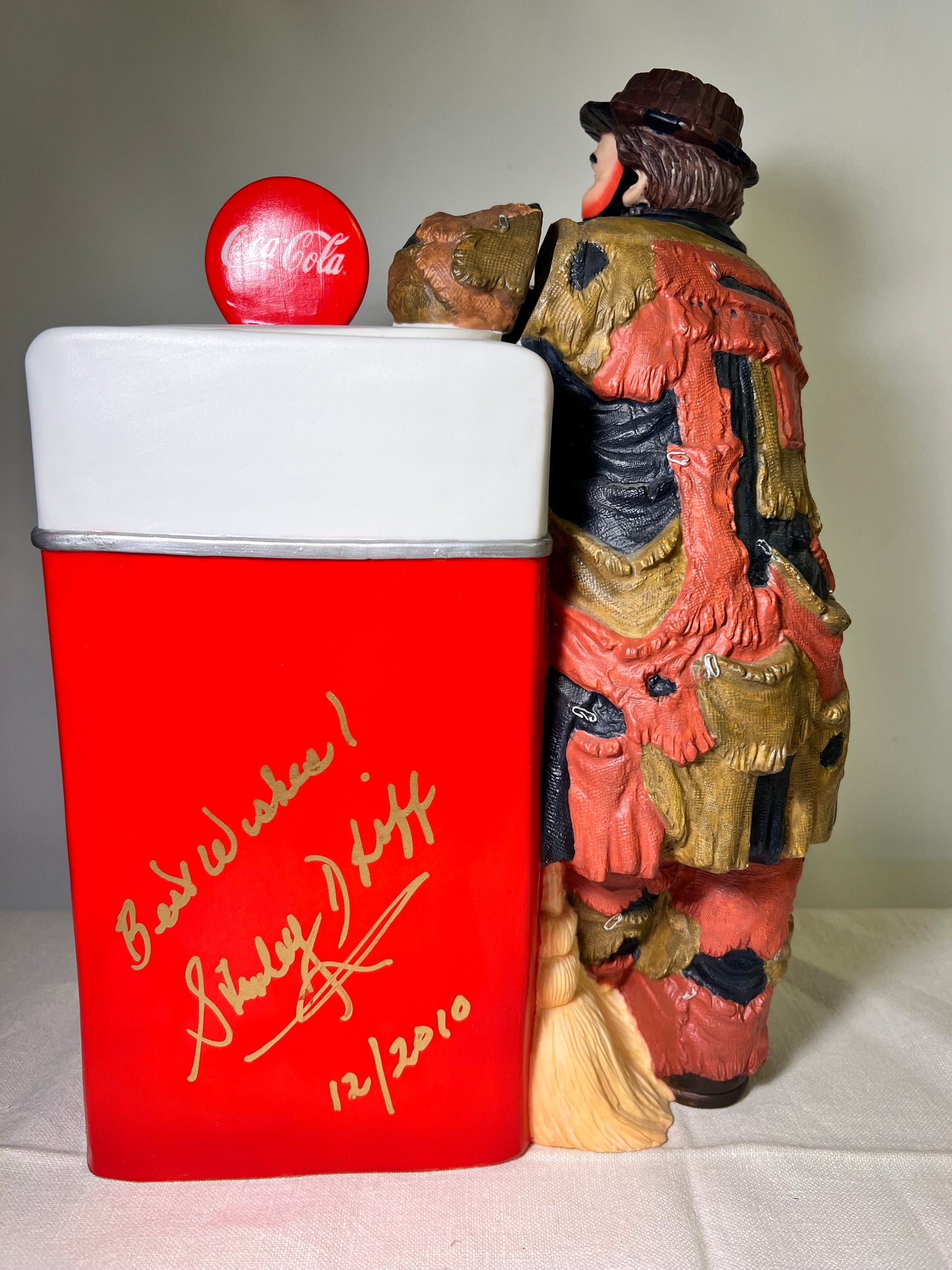 Emmet Kelly-Refresh You Best-sad Hobo clown- Coca-Cola Machine- limited edition 72/5,000 - signed
