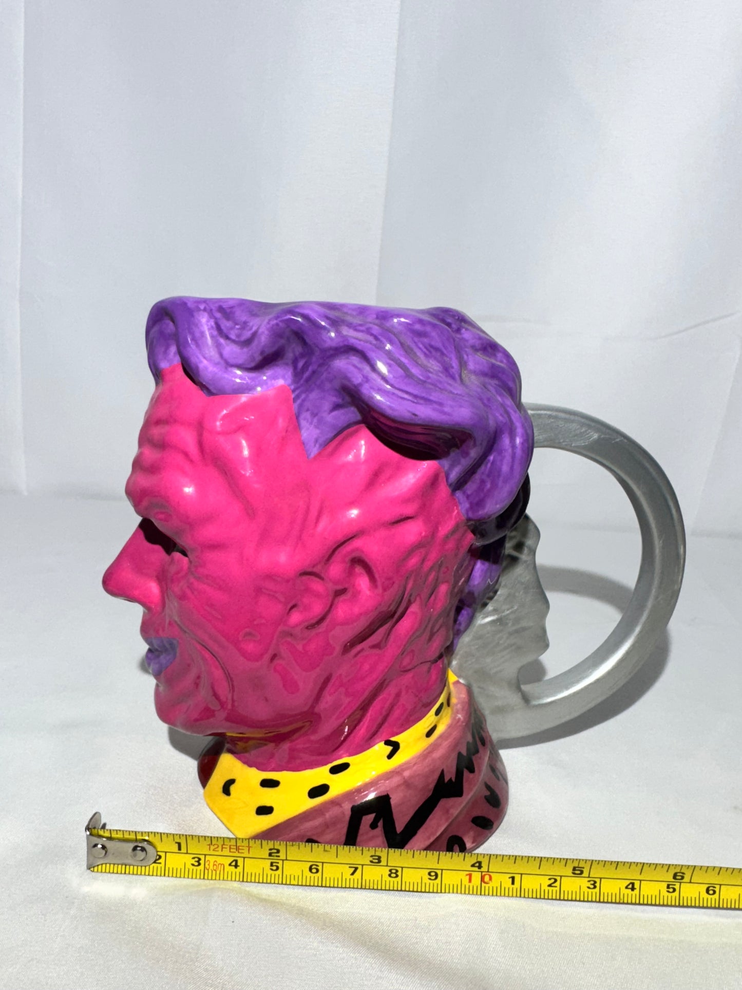 Vintage 1995 DC Comics Two-Face 3D Ceramic Mug – Applause – Batman Forever Collectible