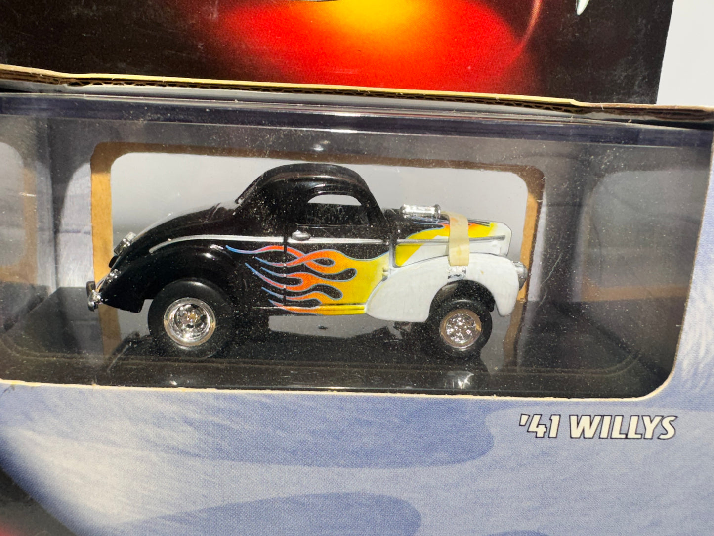 Hot Wheels 1941 Willys – Black & White with Flames Limited Edition Diecast (Mattel)