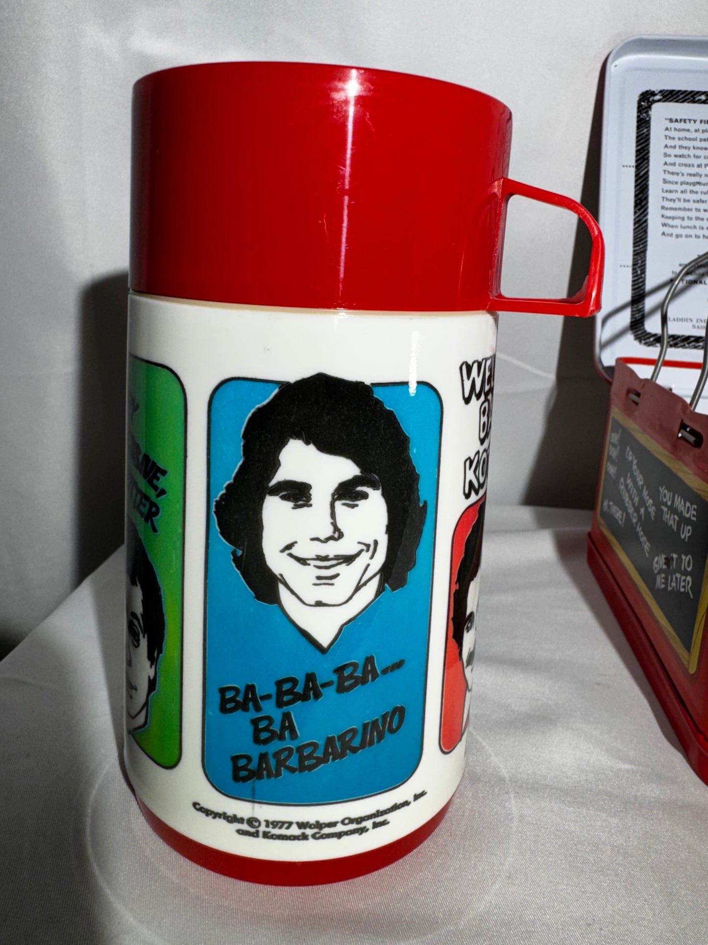 Vintage 1977 Welcome Back, Kotter Metal Lunchbox & Thermos Aladdin Industries