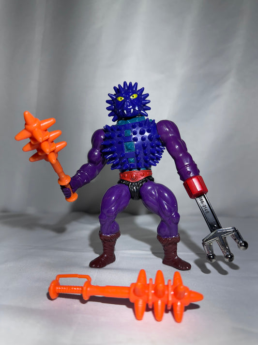 Vintage 1984 Mattel MOTU Masters of the Universe Spikor Action Figure w/ Weapons