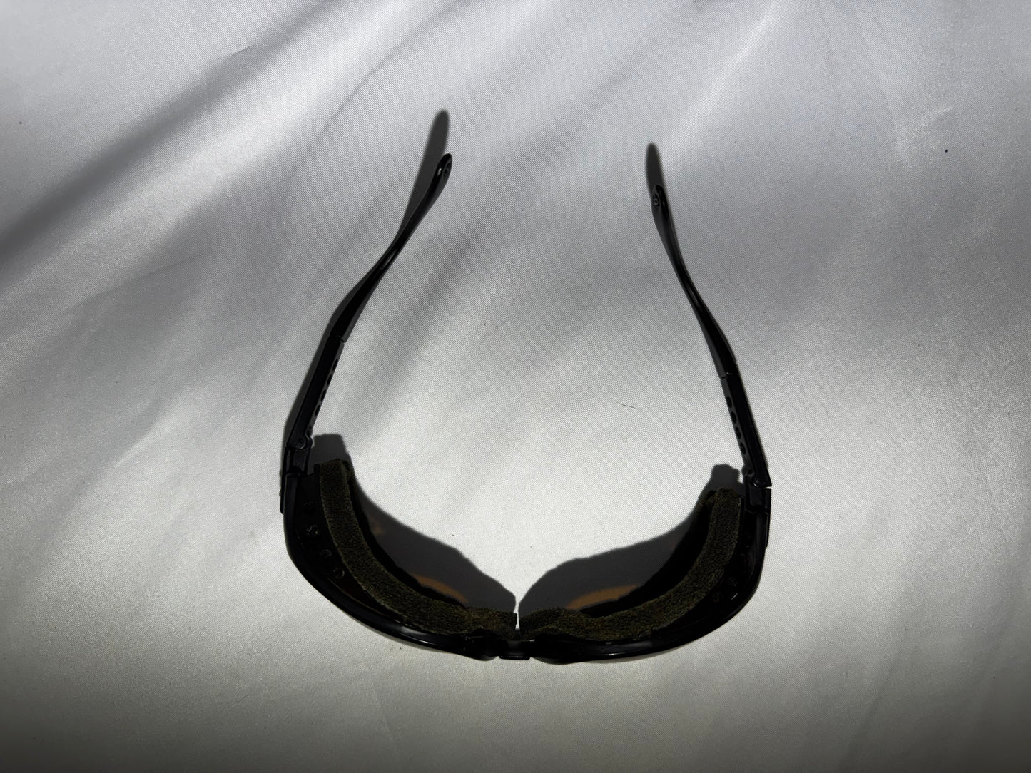 Vintage 7eye by Panoptx Motorcycle Dry Eye Sunglasses AirShield w/ Case & Extra Earpieces