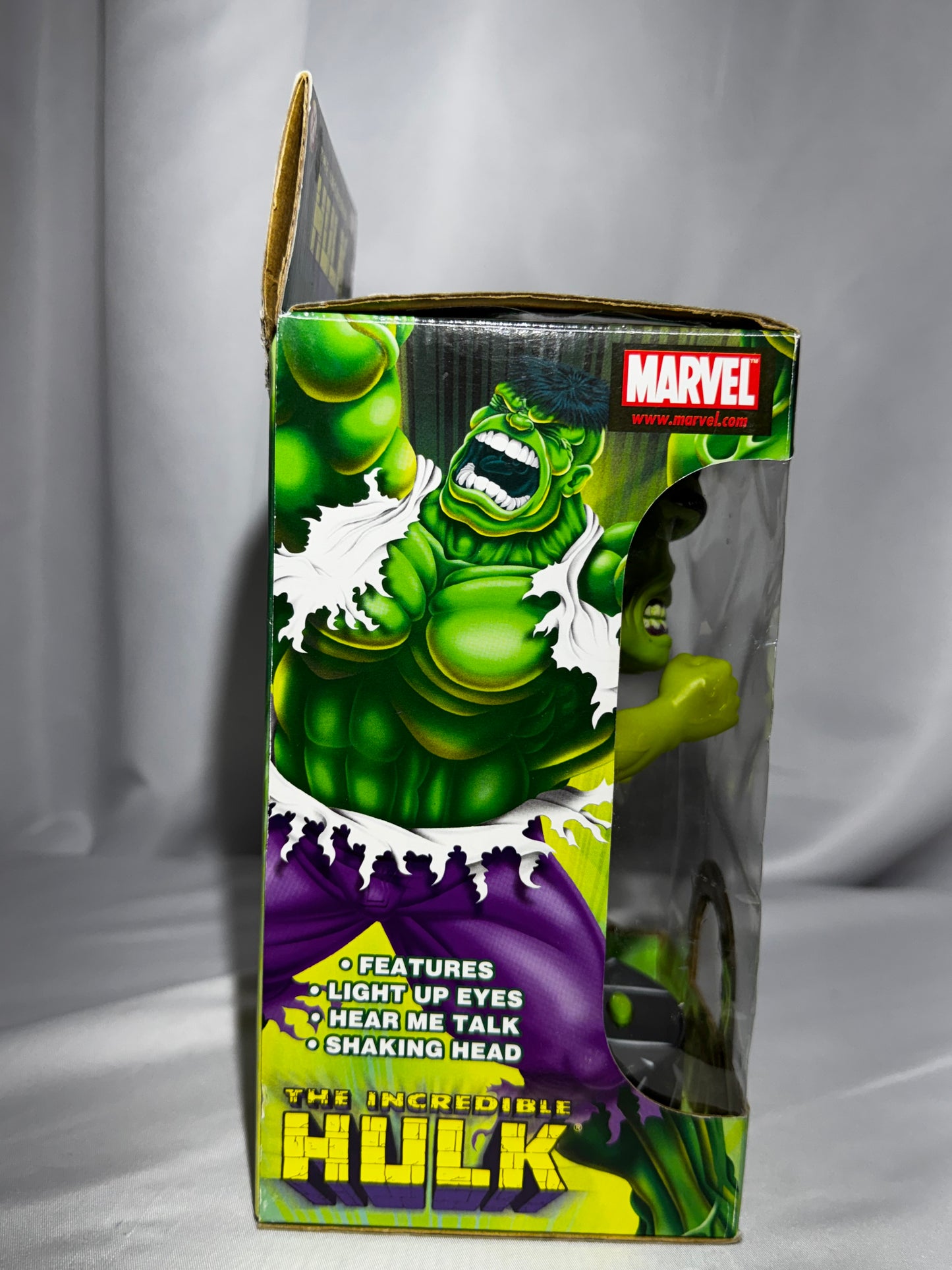 2003 Marvel The Incredible Hulk Bobble Head Lights Sounds Way Out Toys w/ Box