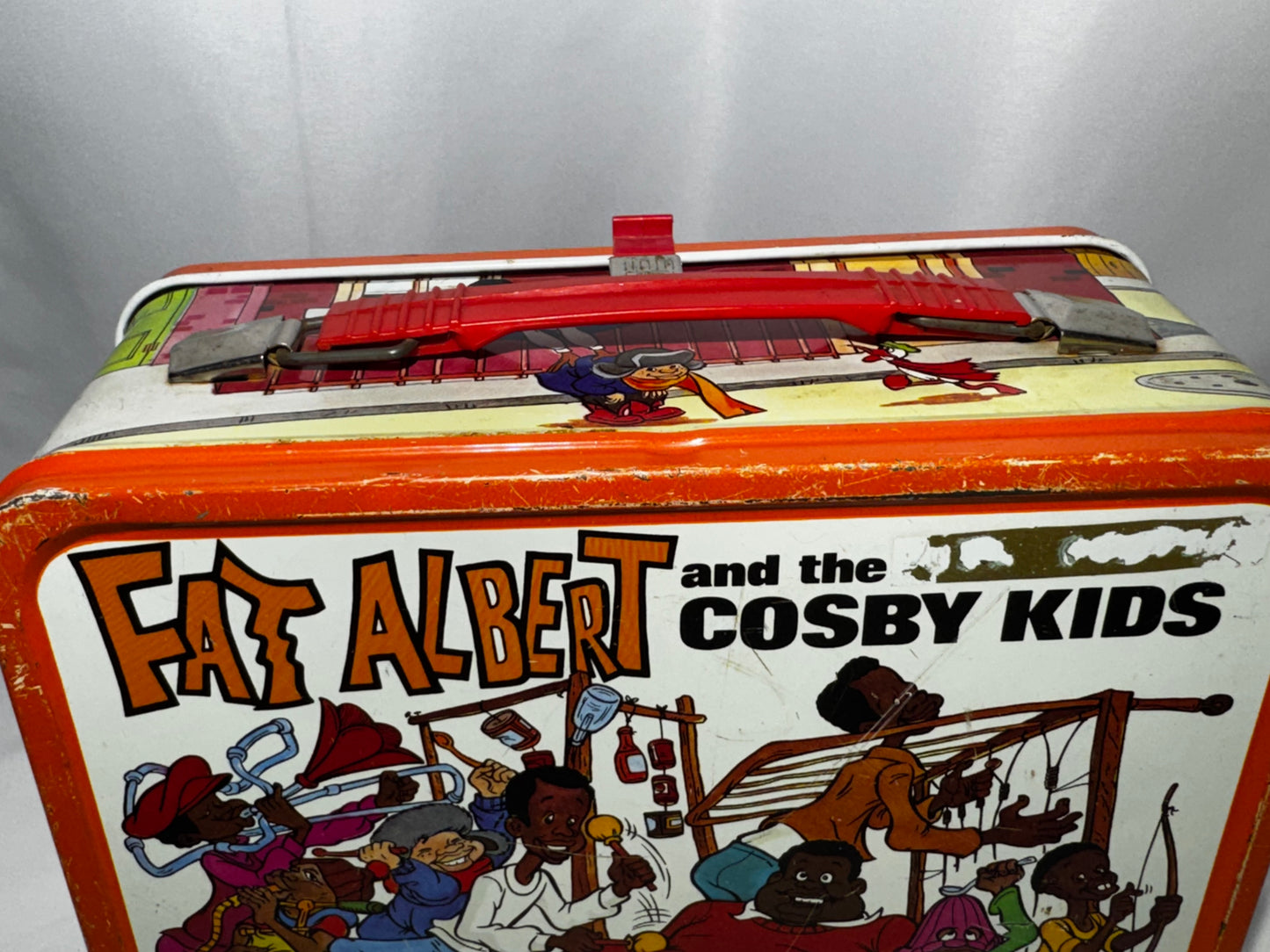 Vintage 1973 Fat Albert and the Cosby Kids Metal Lunch Box w/ Original Thermos