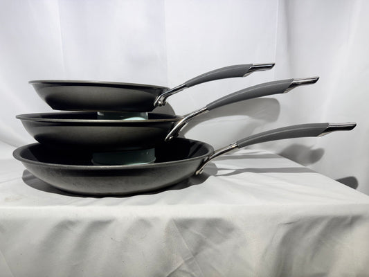 Circulon Radiance Hard-Anodized Nonstick Frying Pan Set – 3-Piece