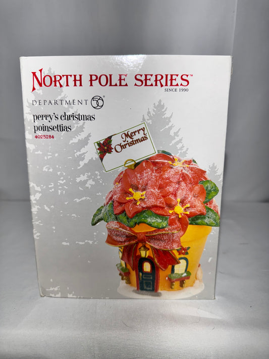 Department 56 North Pole Series – Perry’s Christmas Poinsettias (Item #4025284)