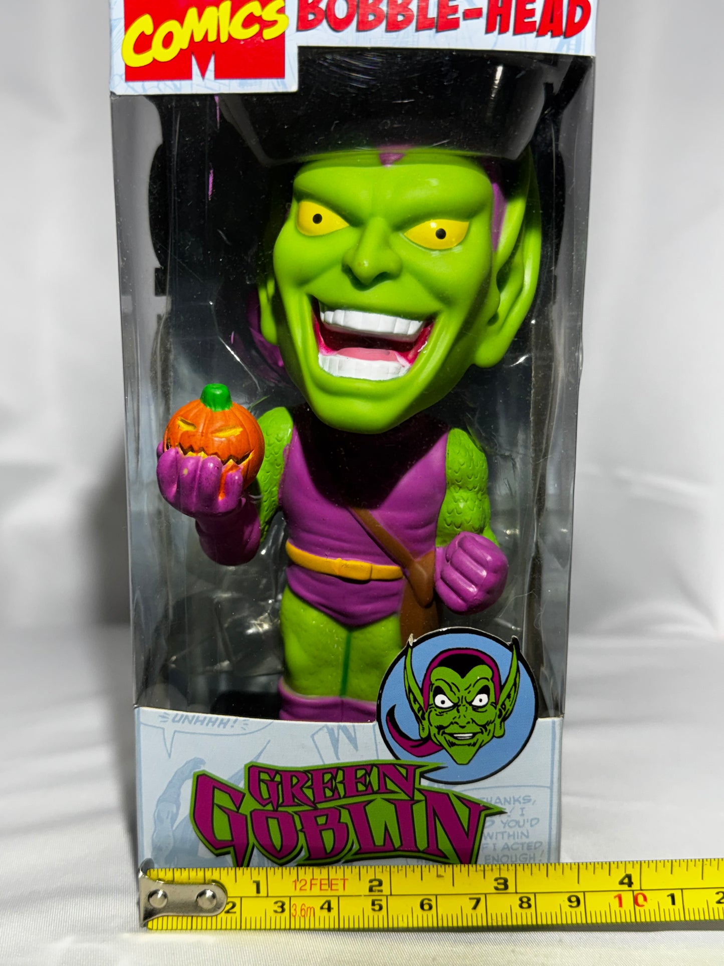 Funko Wacky Wobbler Green Goblin Bobblehead Marvel Comics 2008 Vaulted w/ Box