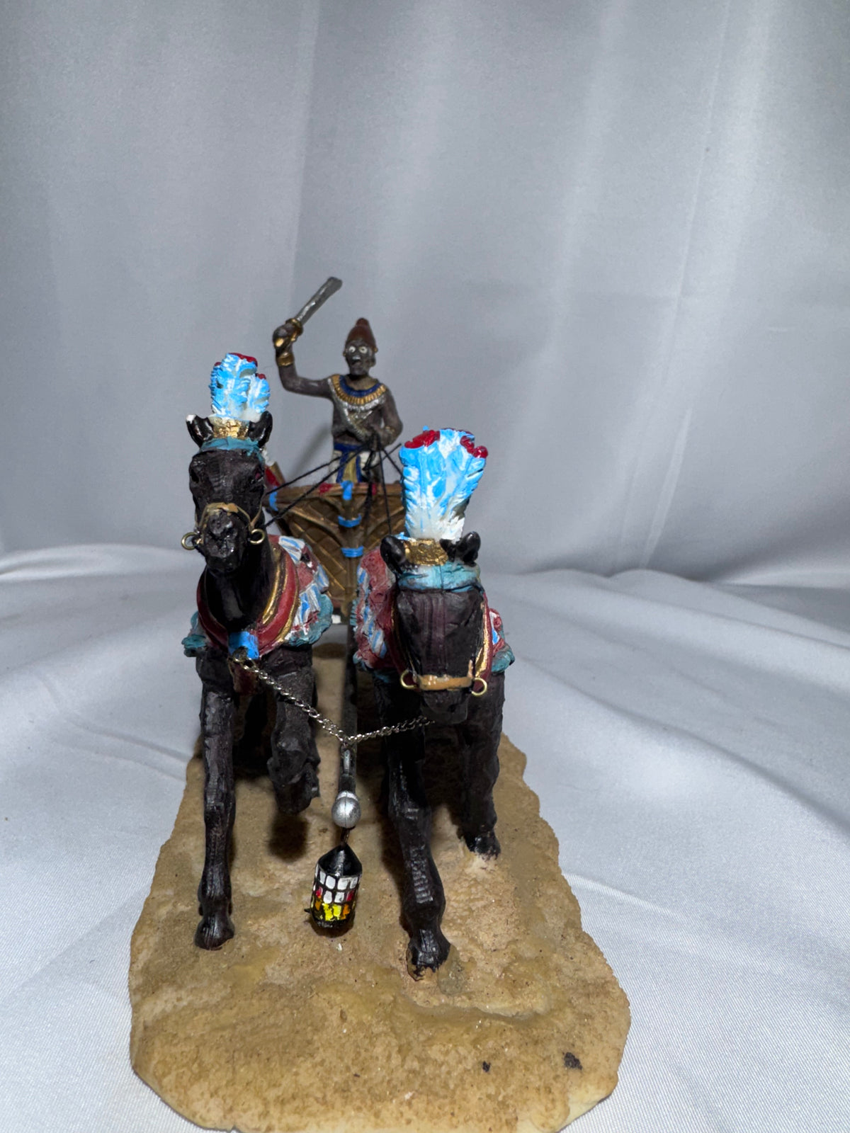 LEMAX Spooky Town CHARIOT #83672 – Halloween Egyptian Zombie Horses – Retired