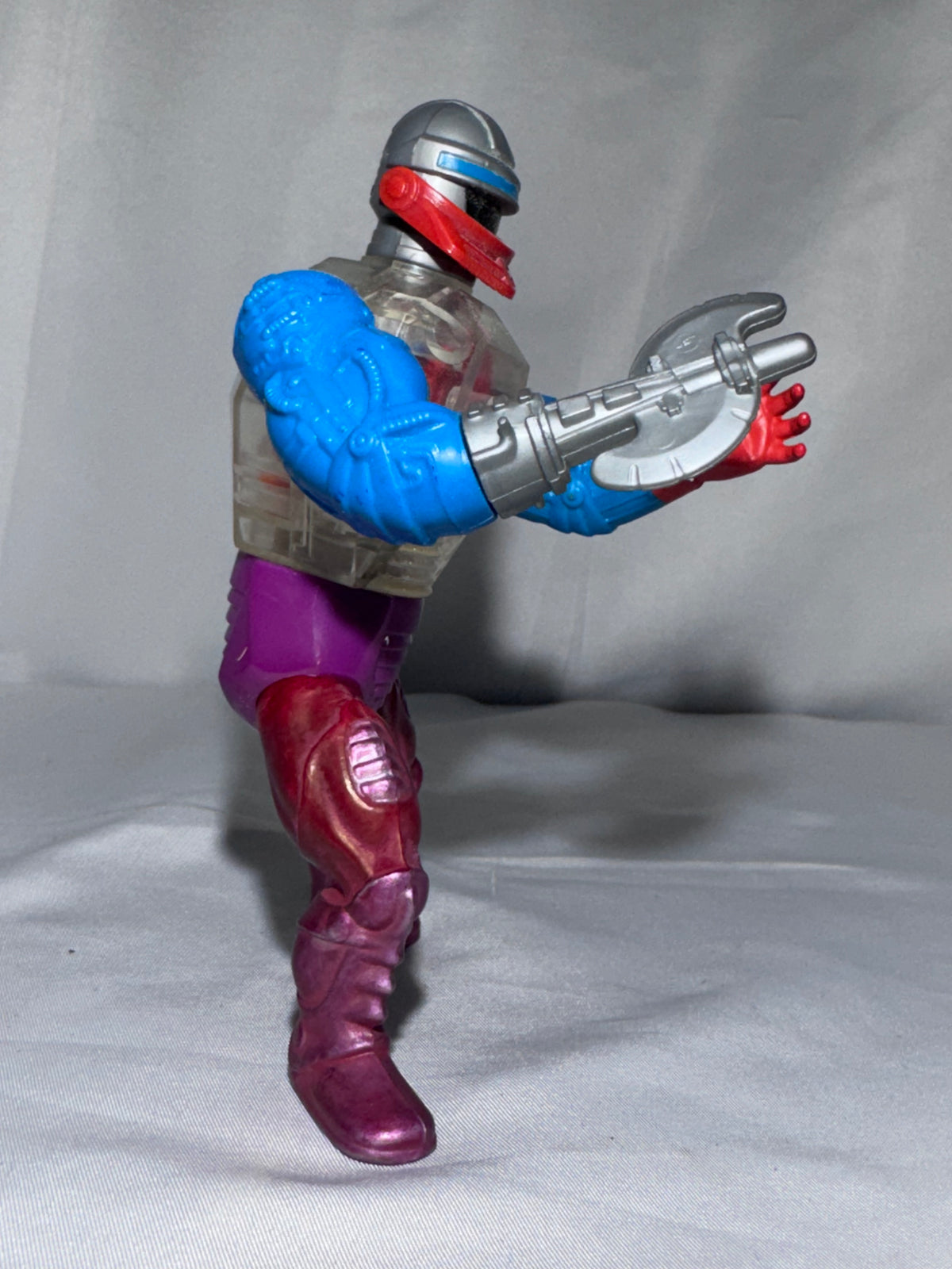 Vintage 1984 Mattel MOTU Roboto Action Figure Masters of the Universe w/ Attachment