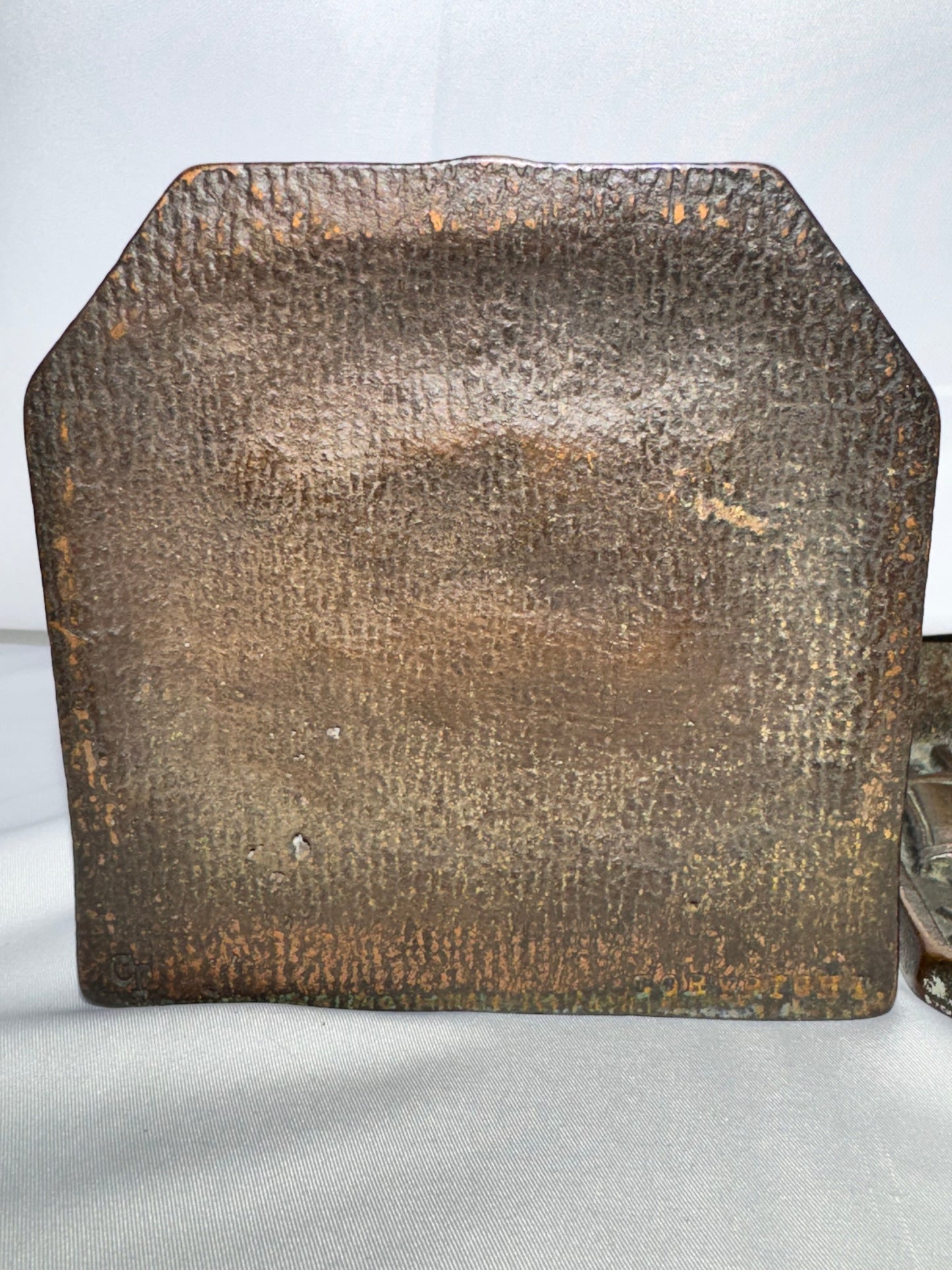 Antique “Let Freedom Ring” Cast Iron Bookends – c. 1925 American Historical Design