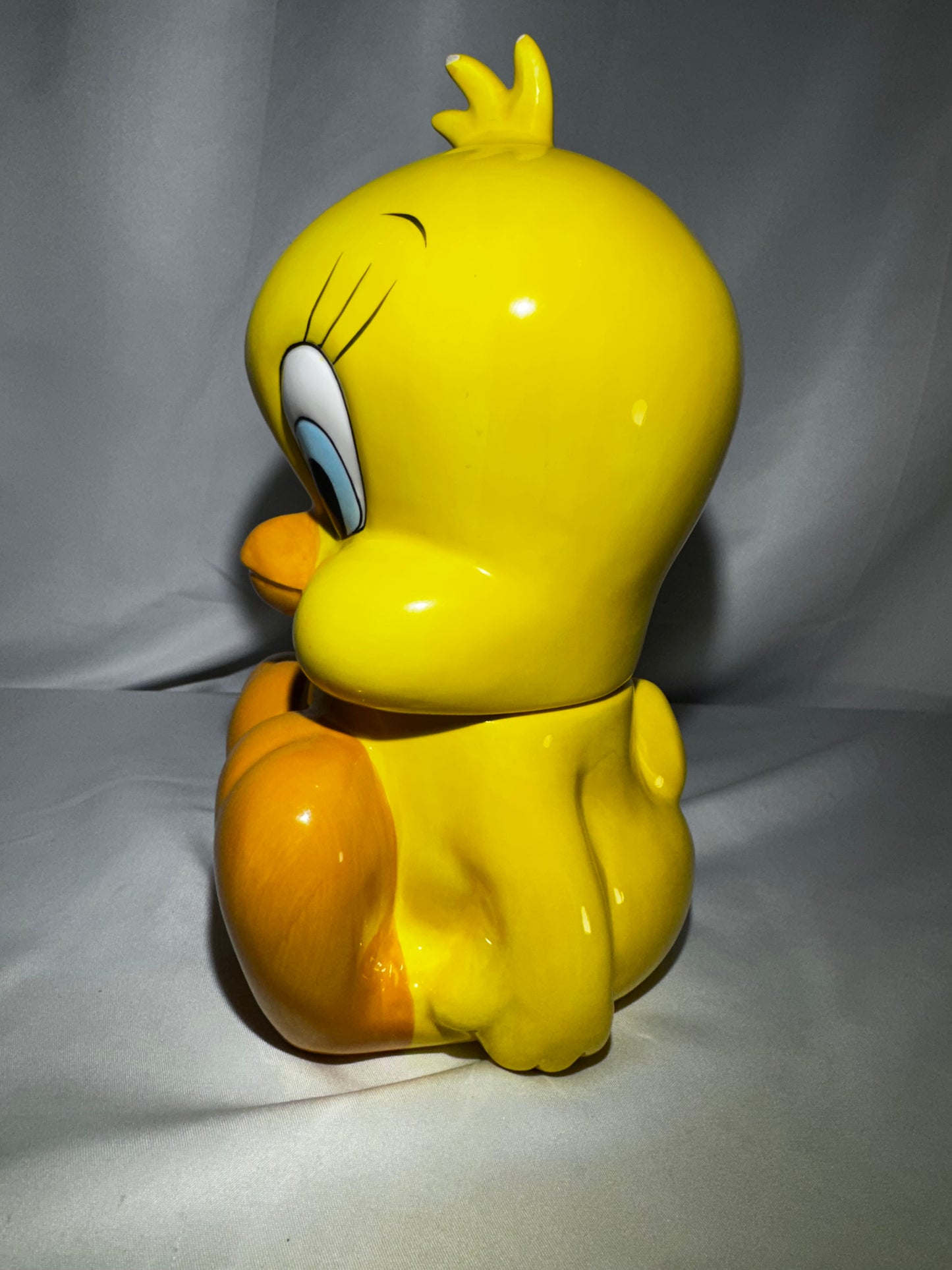 1995 Warner Bros Studio Store Tweety Bird Ceramic Cookie Jar Canister Vintage 9.5”